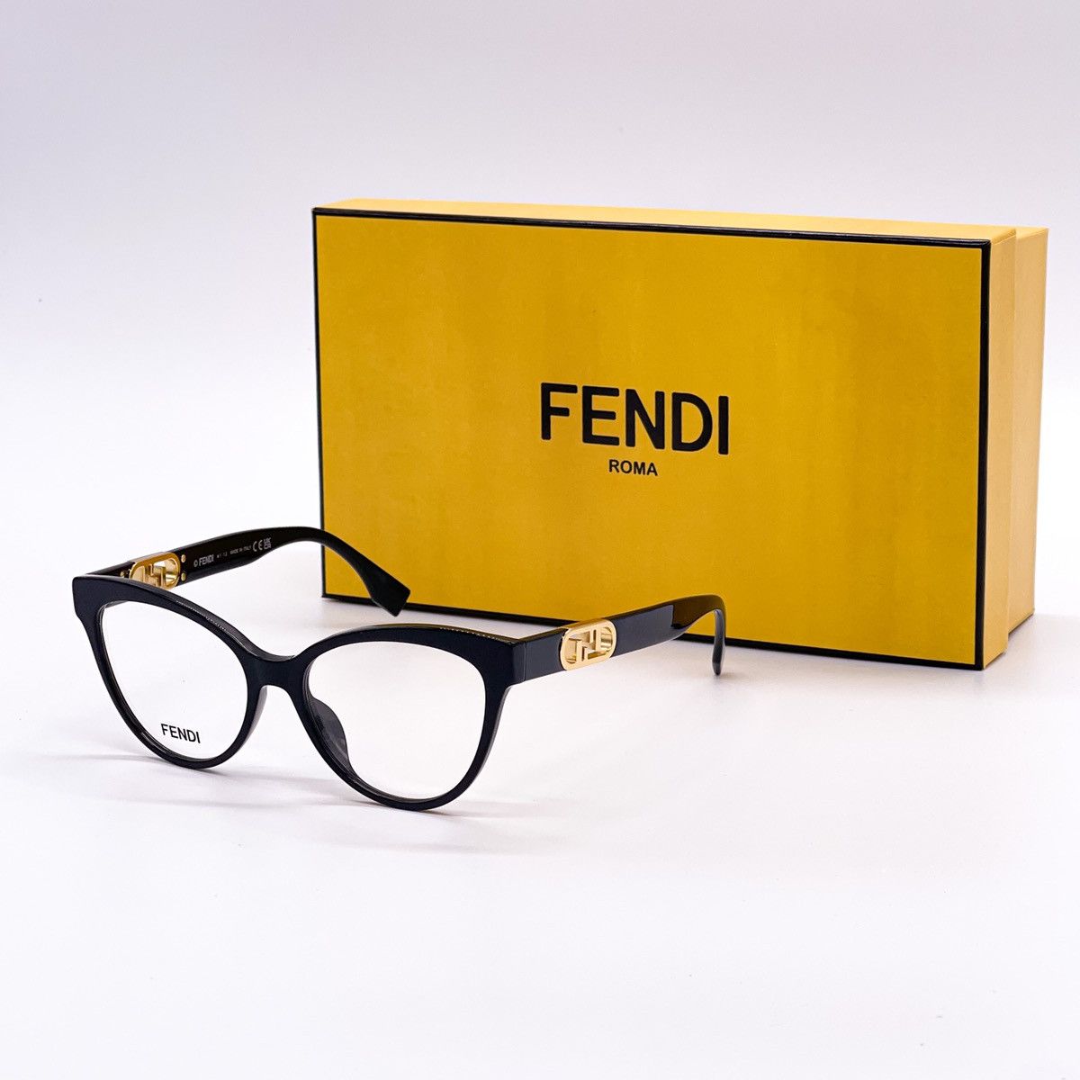 Fendi New Fendi Eyeglasses Fe50026i 001 Women Black Eyewear 