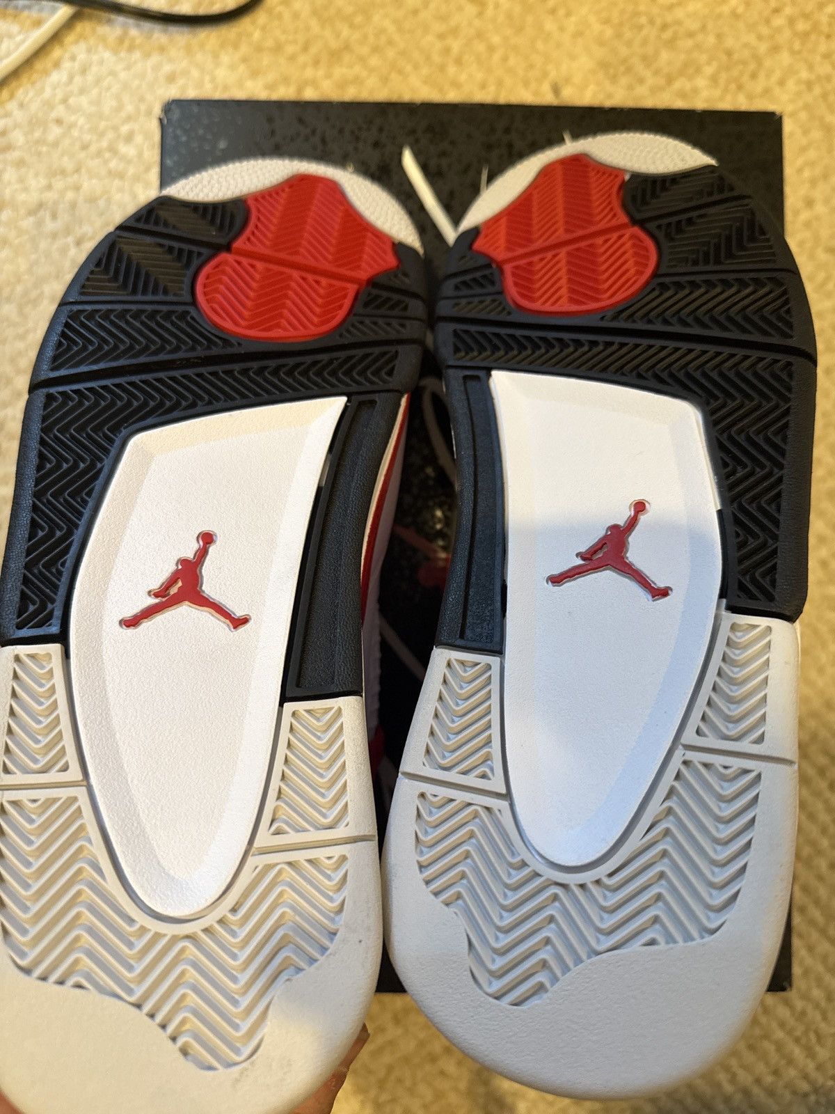 Jordan Brand × Nike Jordan 4 Retro Red Cement 2023 Size US 10.5 / EU 43-44 - 5 Thumbnail