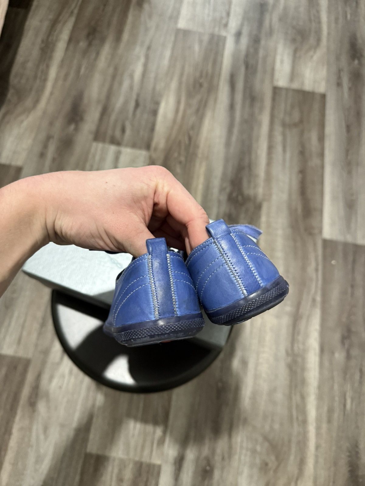 Prada NEW PRADA LEATHER SNEAKERS LOW-TOP BLUE RARE CHANGE COLOR Size US 8 / IT 38 - 12 Thumbnail
