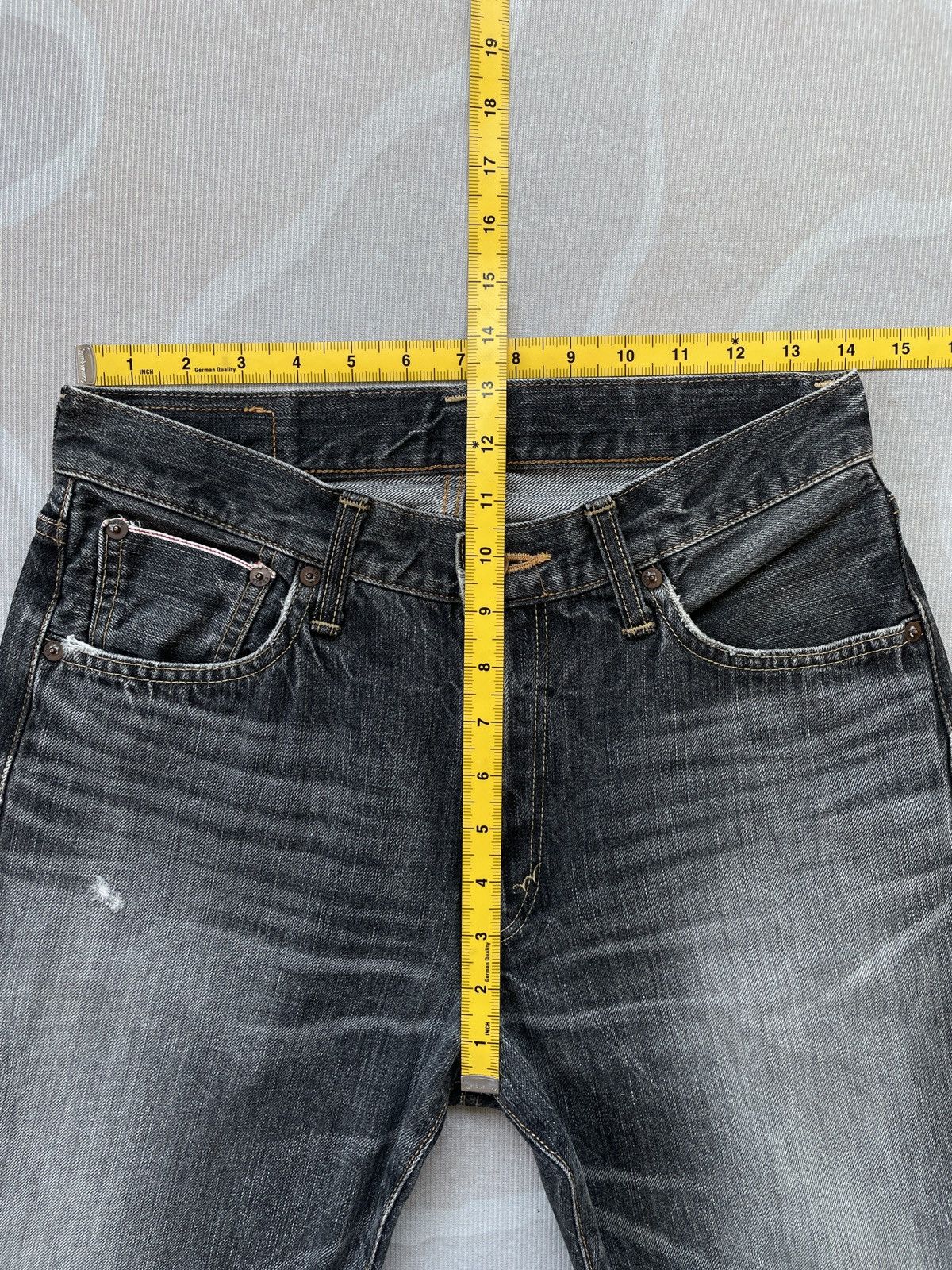 Edwin × Salvage × Vintage Edwin 505 Selvedge Jeans (P86) Size US 28 / EU 44 - 14 Thumbnail