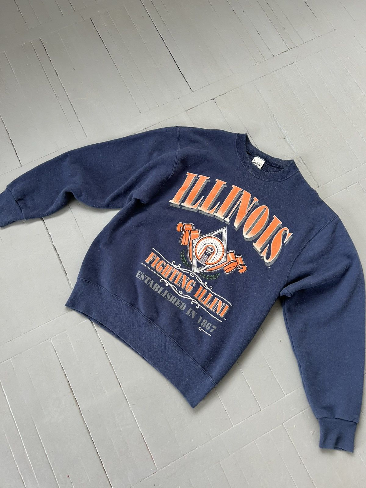 Vintage University of Illinois vintage 1991 sweatshirt Size US M / EU 48-50 / 2 - 2 Thumbnail