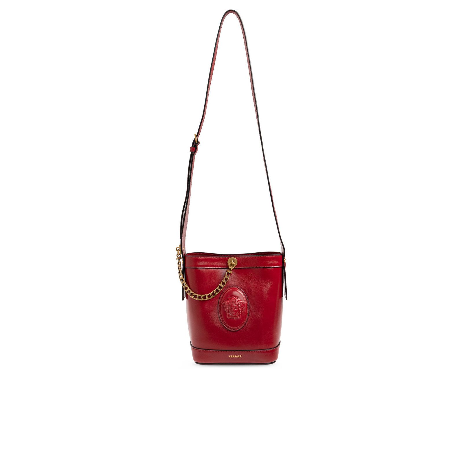 Versace VERSACE Pivot Mini Red Bucket Bag New & Authentic Size ONE SIZE - 1 Thumbnail