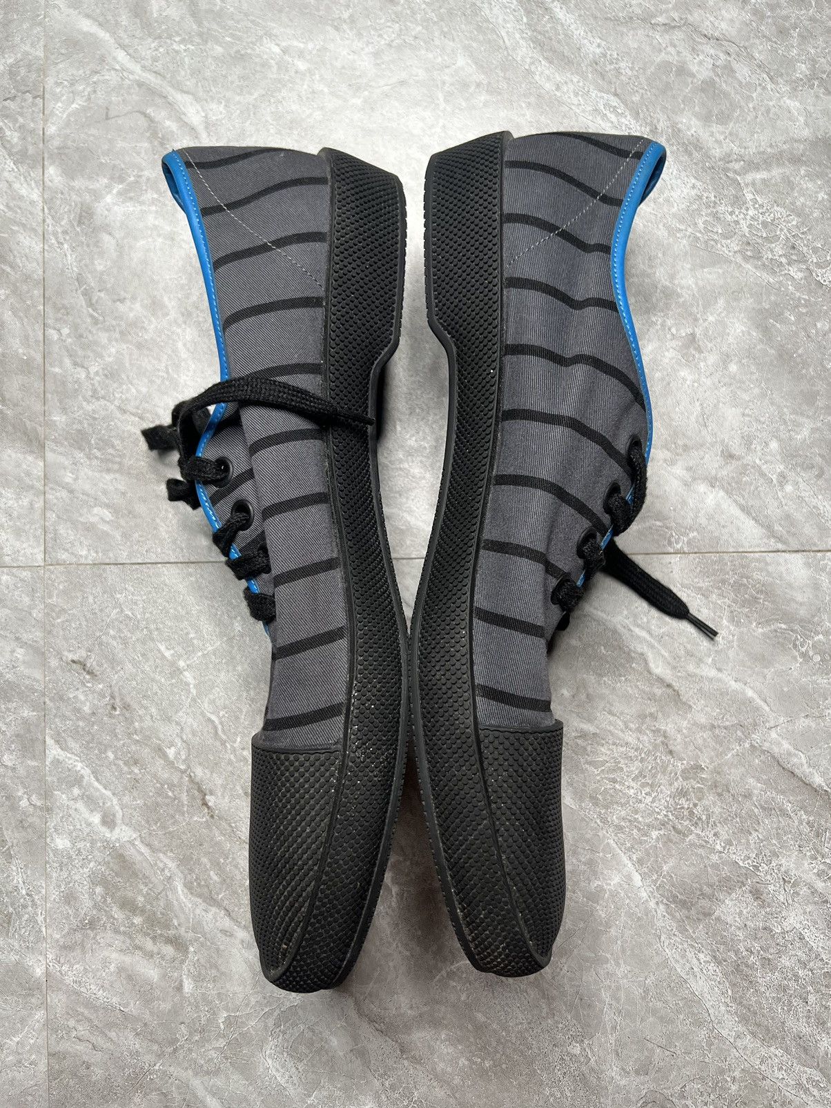 Prada Prada Low Canvas Stripe Trainers Size US 10 / EU 43 - 2 Thumbnail