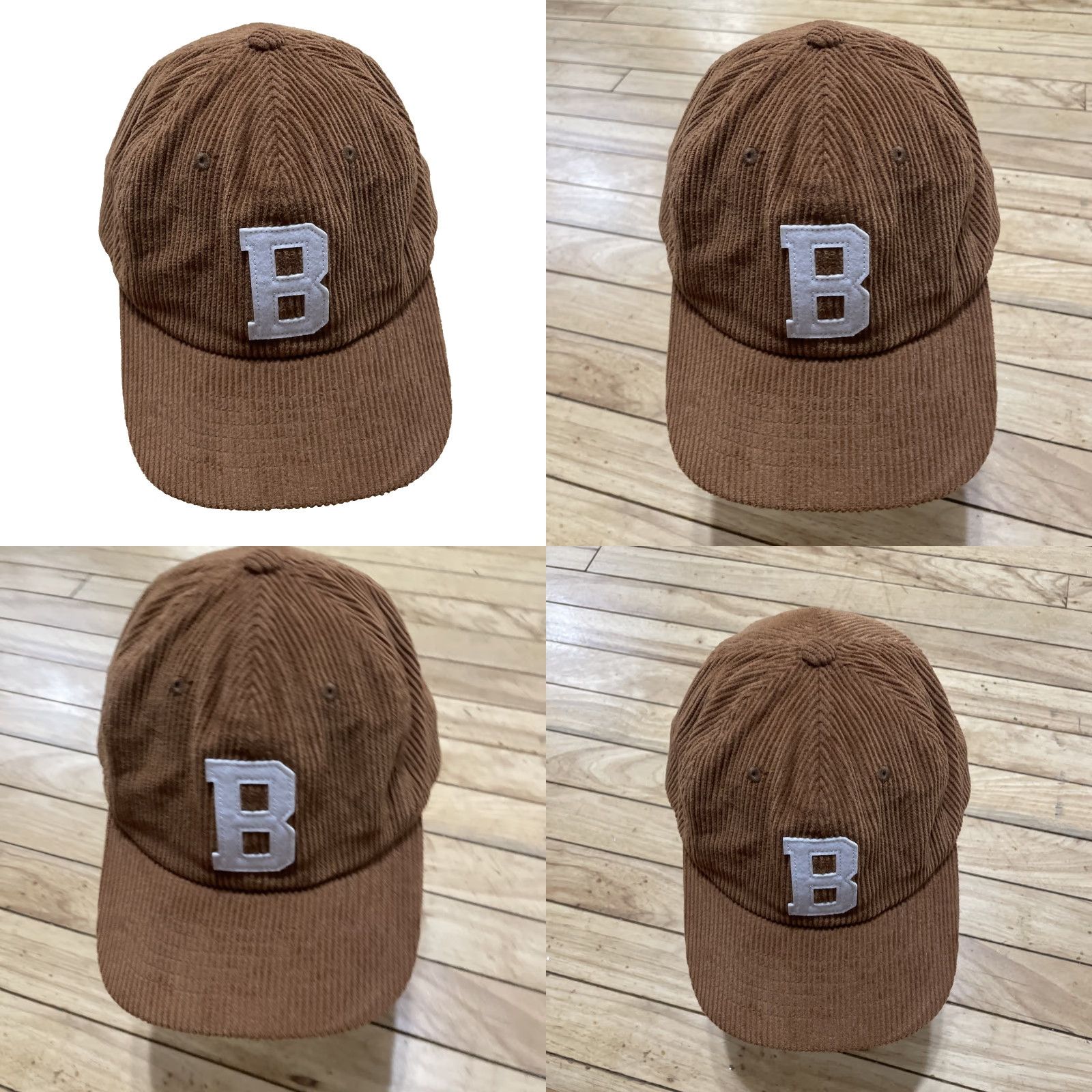 Brixton Brixton Corduroy Hat Men Adjustable Tan Cap Classic Letter B Big B Strapback Cap Size ONE SIZE - 9 Thumbnail