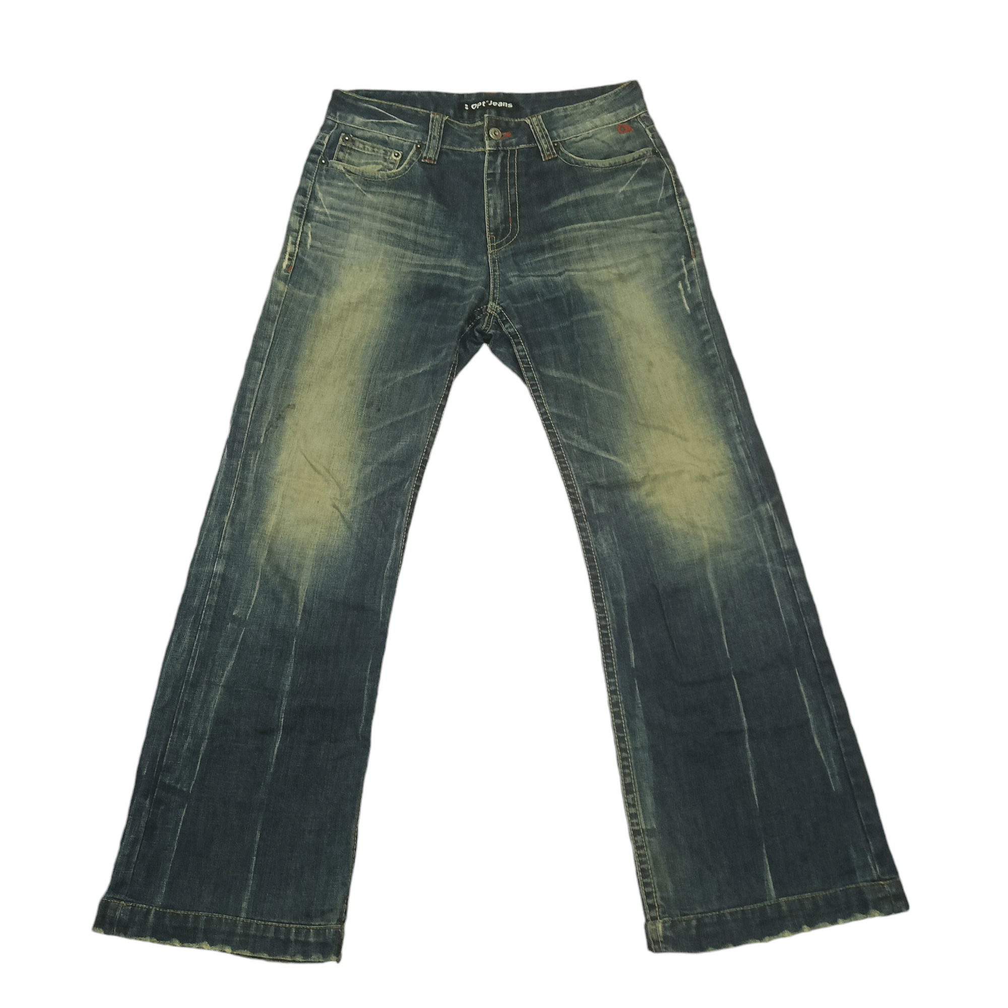 Japanese Brand Japanese Matrix Opt jeans flared Distressed jeans Size US 31 - 1 Thumbnail