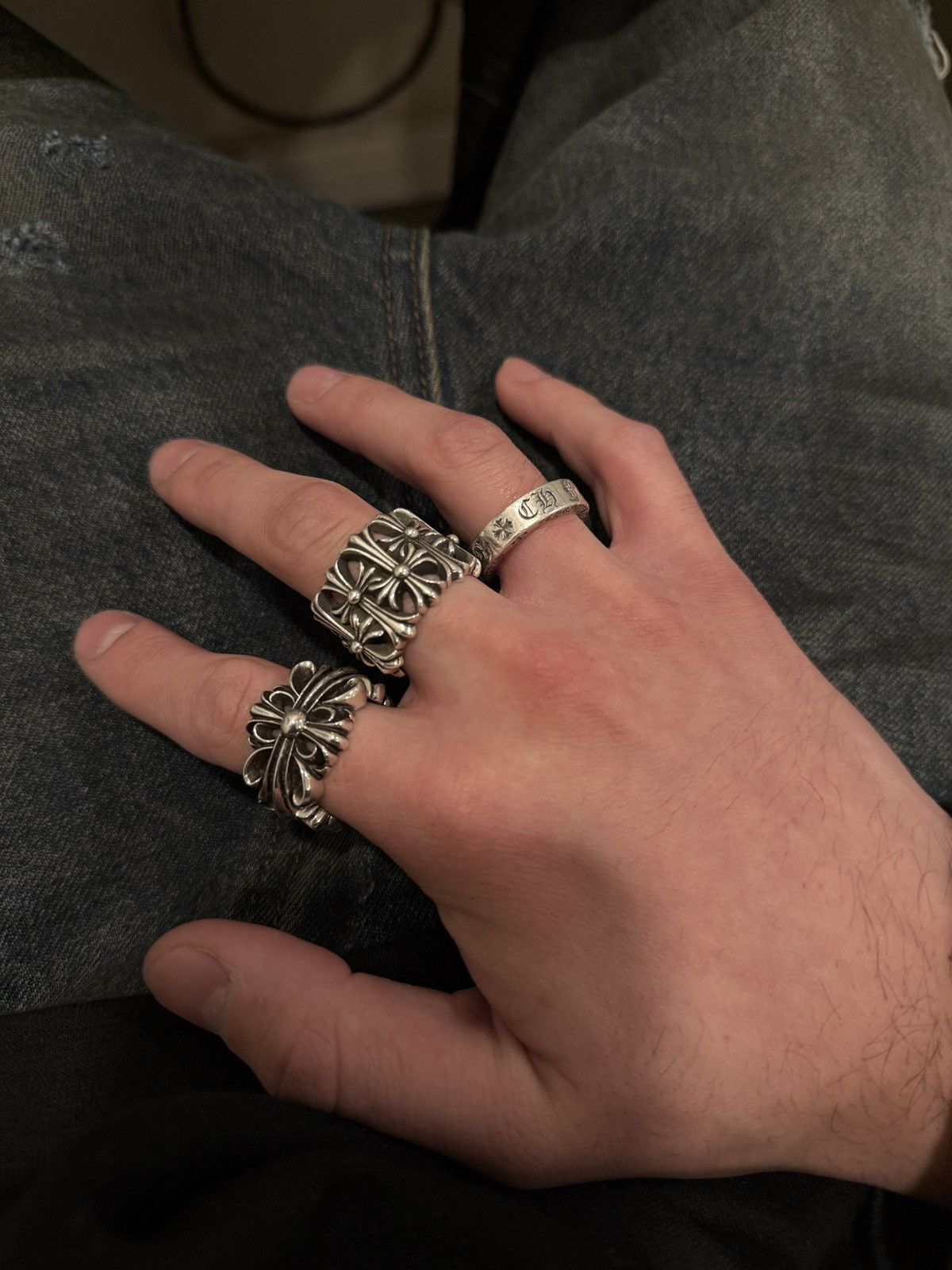 Chrome Hearts Chrome hearts double floral ring Size ONE SIZE - 9 Thumbnail
