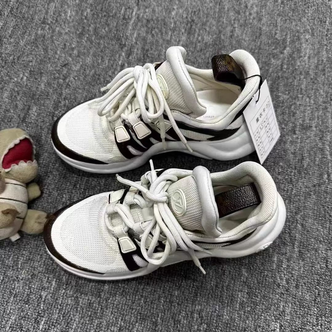 Louis Vuitton LV white Monogram dad shoe 35 Size US 4.5 / IT 34.5 - 1 Thumbnail