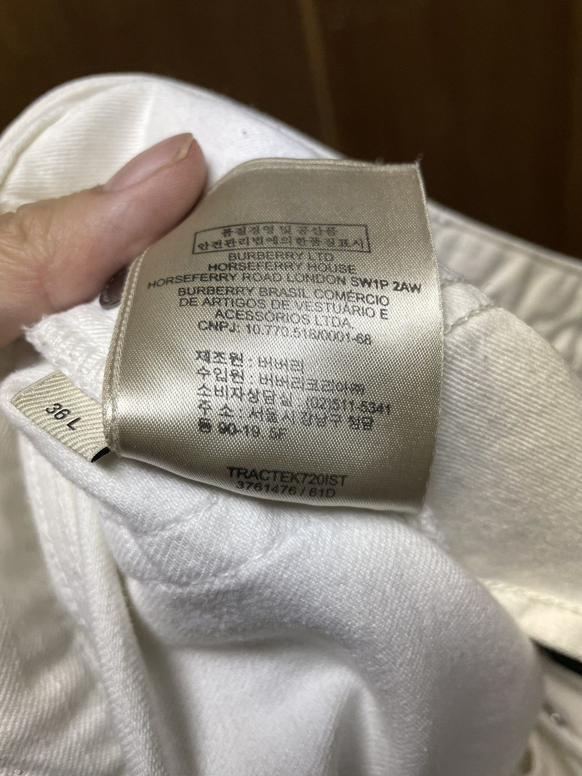 Burberry Burberry White Denim Jeans Size 34 - 9 Thumbnail