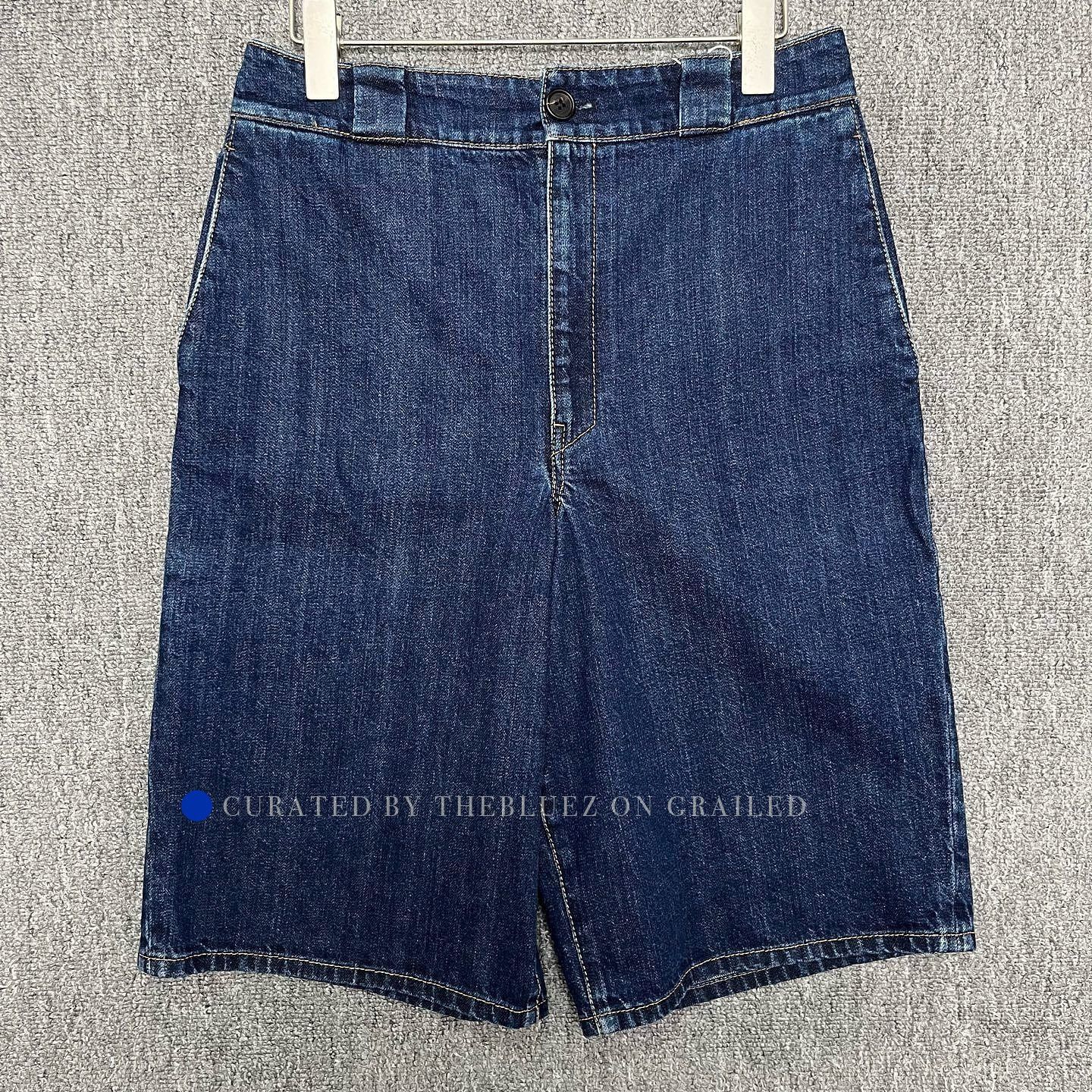 Prada Blue Denim Shorts Size 40 Size US 40 / EU 56 - 1 Preview
