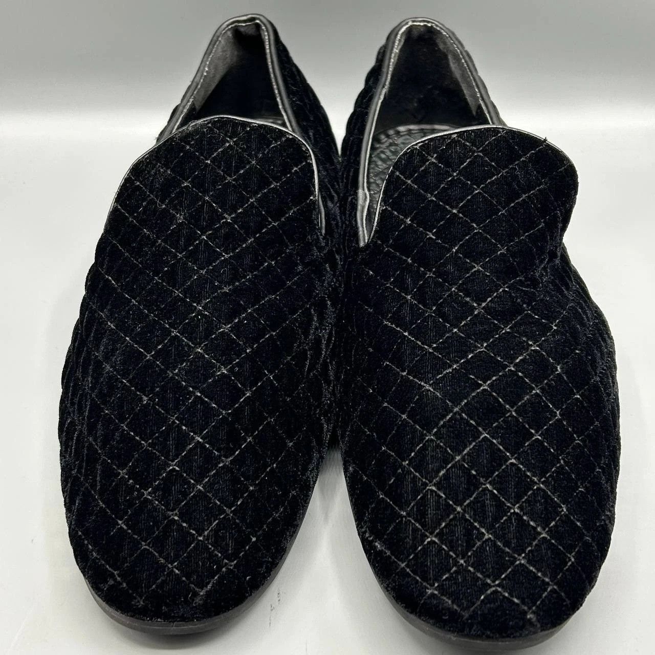 Giorgio Brutini Giorgio Brutini Quilted Velvet Loafers Smoking 176271 10.5M Size US 10.5 / EU 43-44 - 2 Thumbnail