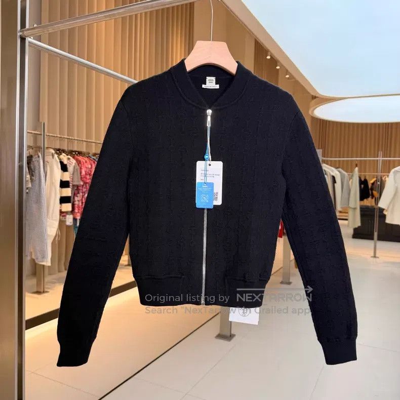 Hermes Hermes Black Full Print Cashmere Silk Open Cardigan Jacket Size XS / US 0-2 / IT 36-38 - 1 Thumbnail