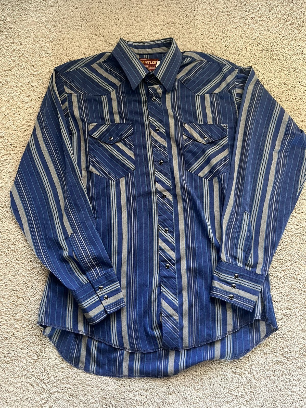 Rustler Rustler by Wrangler Striped Navajo Pattern Western Shirt Grailed