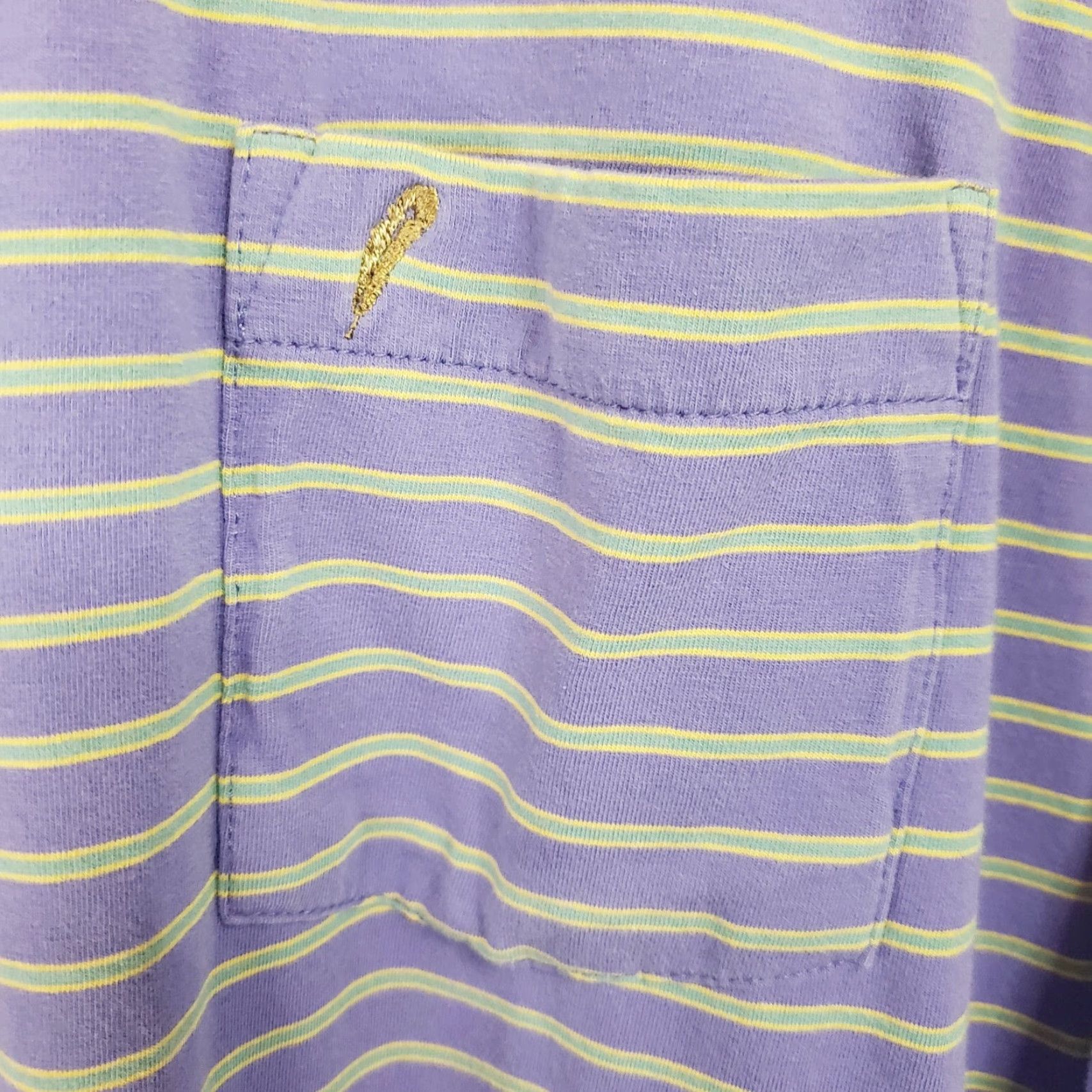 Peter Millar Peter Millar Mountainside Collection Polo Shirt Purple Stripe XL Men Short Sleeve Knit Stretch Size US XL / EU 56 / 4 - 4 Thumbnail