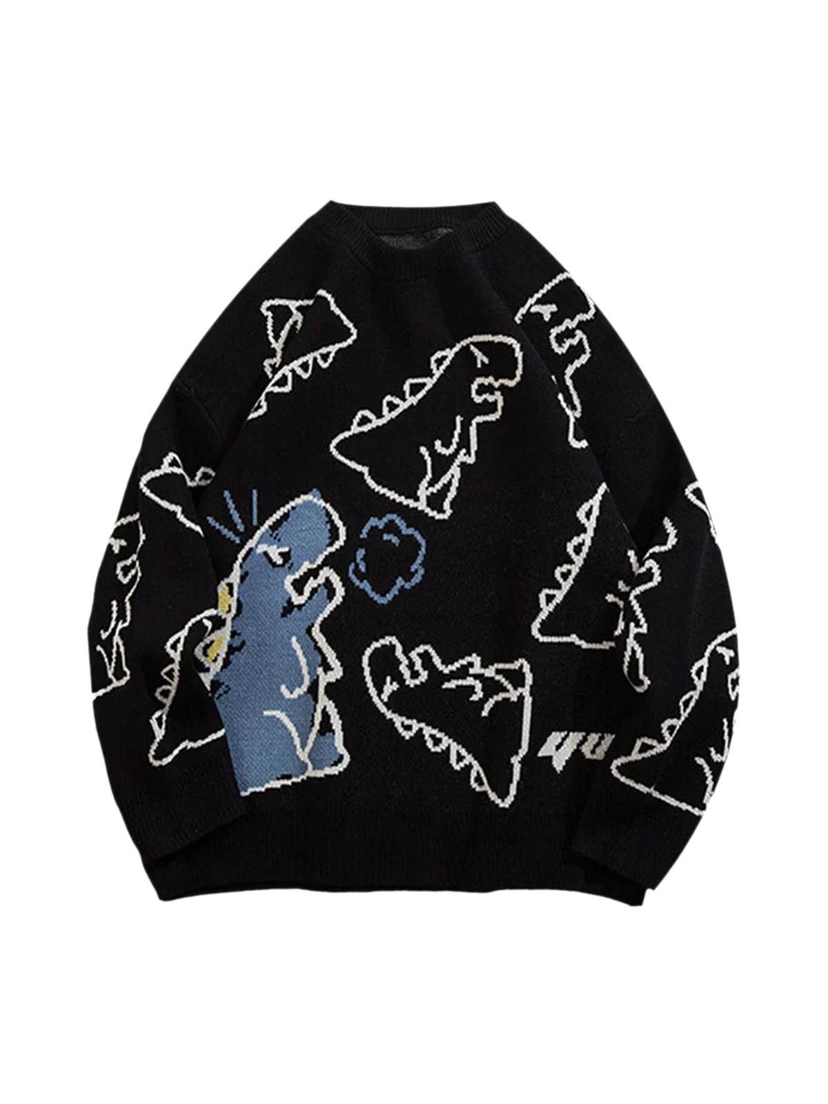 Japanese Brand Cartoon Dinosaur Printed Sweater Size US M / EU 48-50 / 2 - 4 Thumbnail