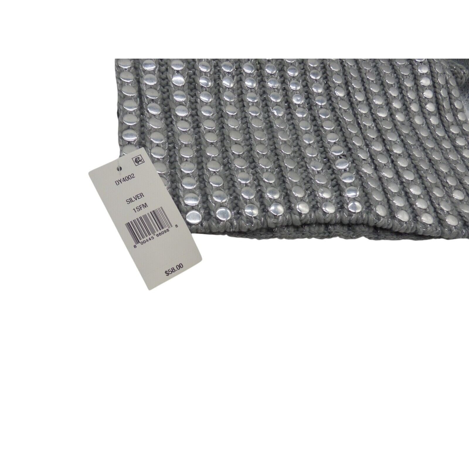 DKNY $98.00 DKNY Flat-Stud Metallic Rib-Knit Scarf and Beanie Com Size ONE SIZE - 6 Thumbnail