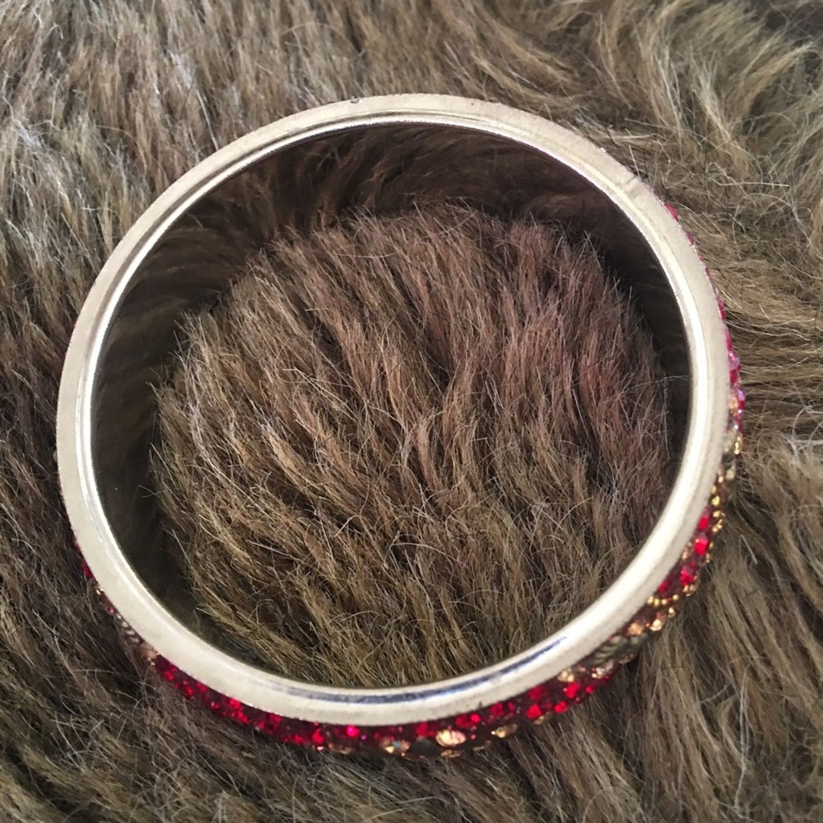 Jewelry Zohra Jewelry Inca sun rhinestone bling bangle Size ONE SIZE - 6 Thumbnail