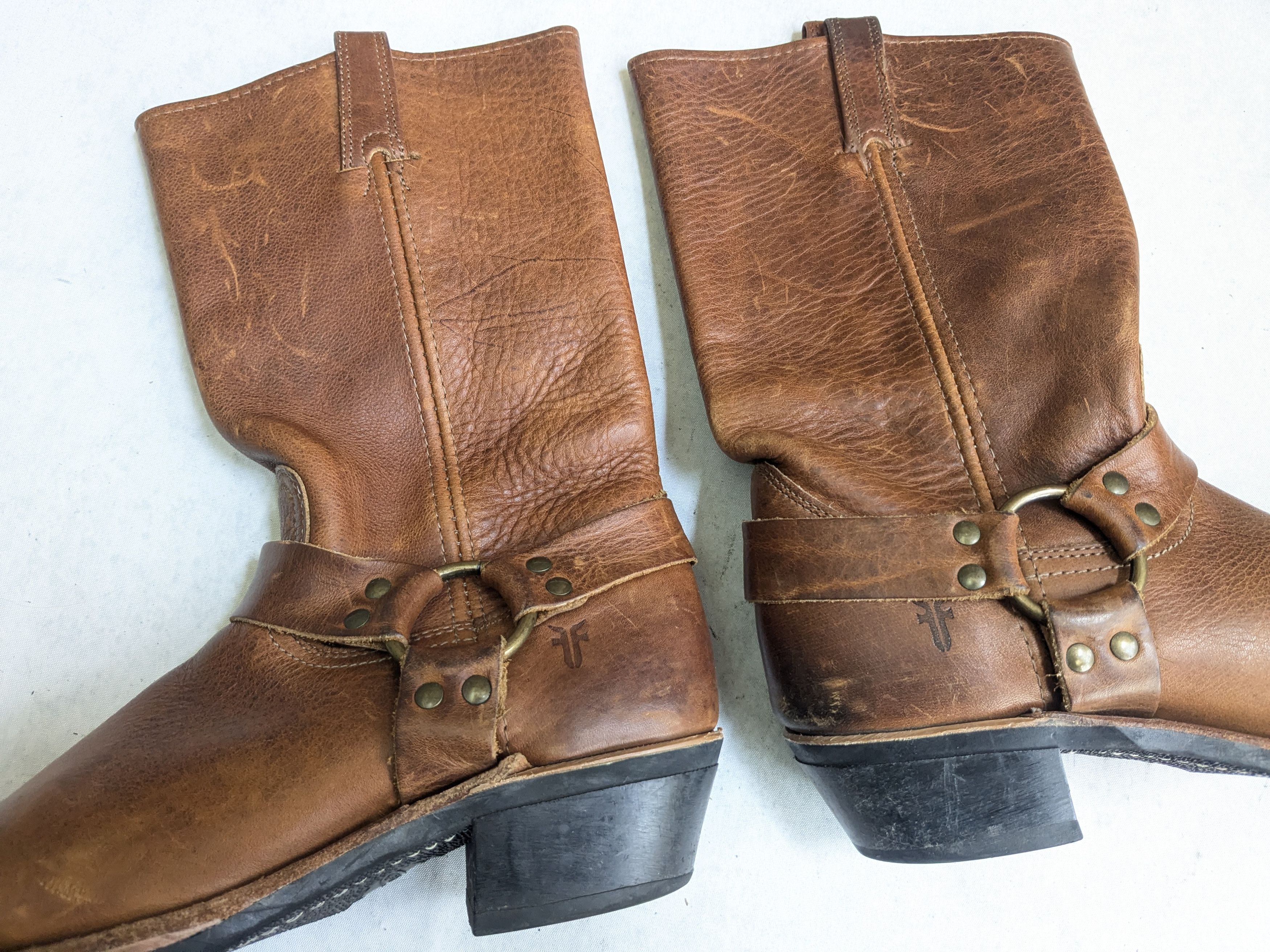 Frye Frye Harness Boots Brown 8.5 M Leather USA Size US 8.5 / EU 41-42 - 7 Thumbnail