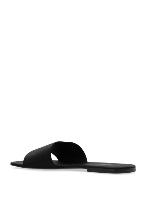 Saint Laurent Paris o1s1wg110426 776915 Carlyle Slides Slippers in Satin Crepe Size US 11 / EU 44 - 4 Thumbnail