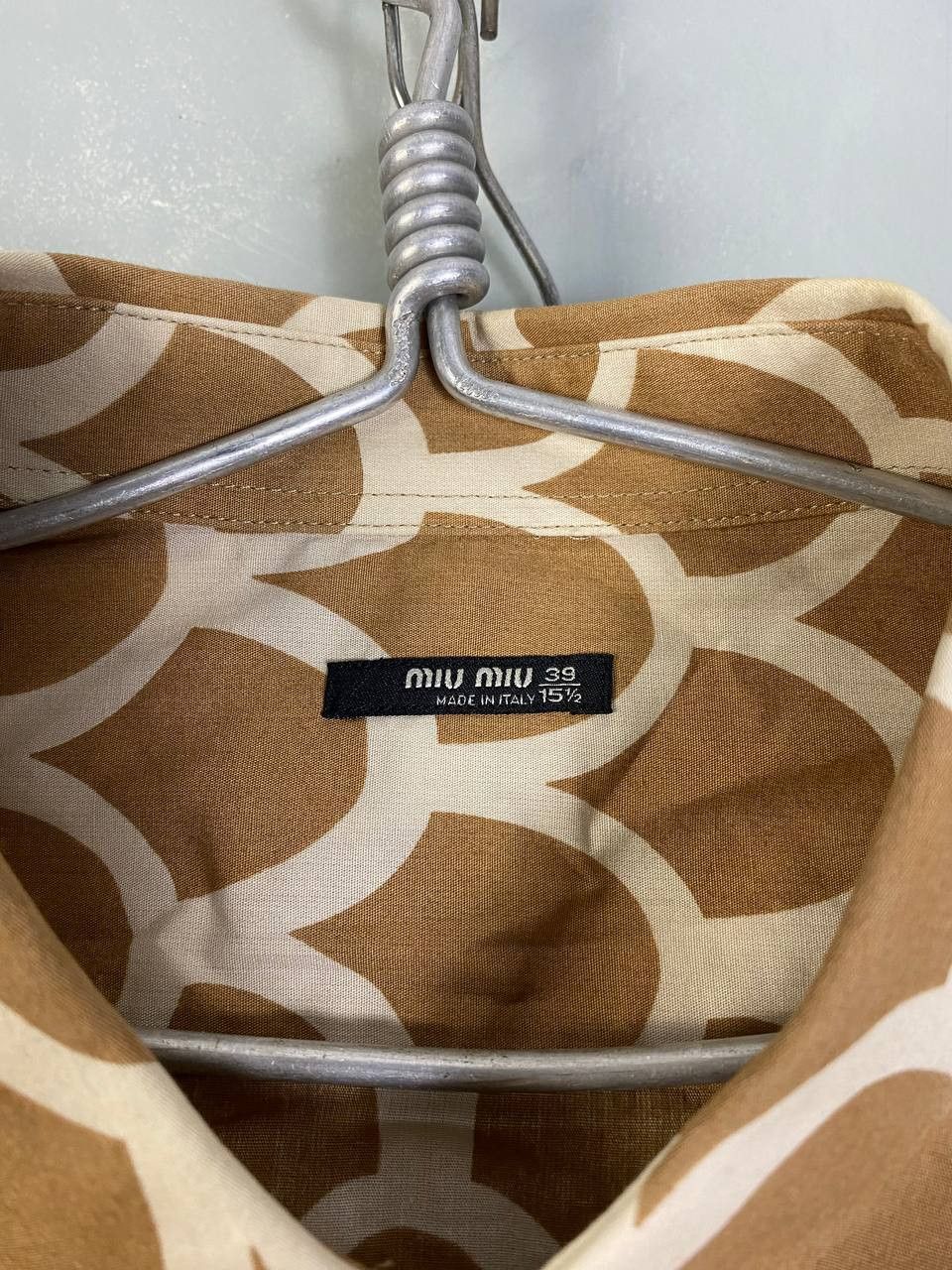 Miu Miu Miu Miu SS05 Patterned Dress Shirt Size US M / EU 48-50 / 2 - 7 Thumbnail