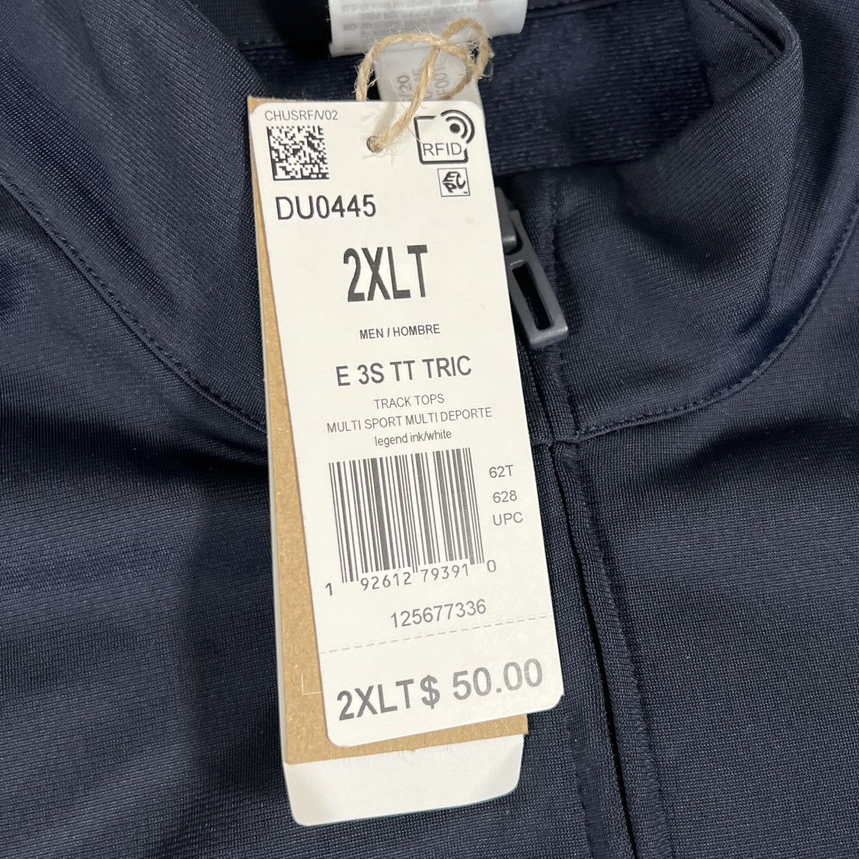 Adidas ADIDAS Track Jacket 2XL T Essentials 3 Stripes BLUE Full Zip Size US XXL / EU 58 / 5 - 4 Thumbnail