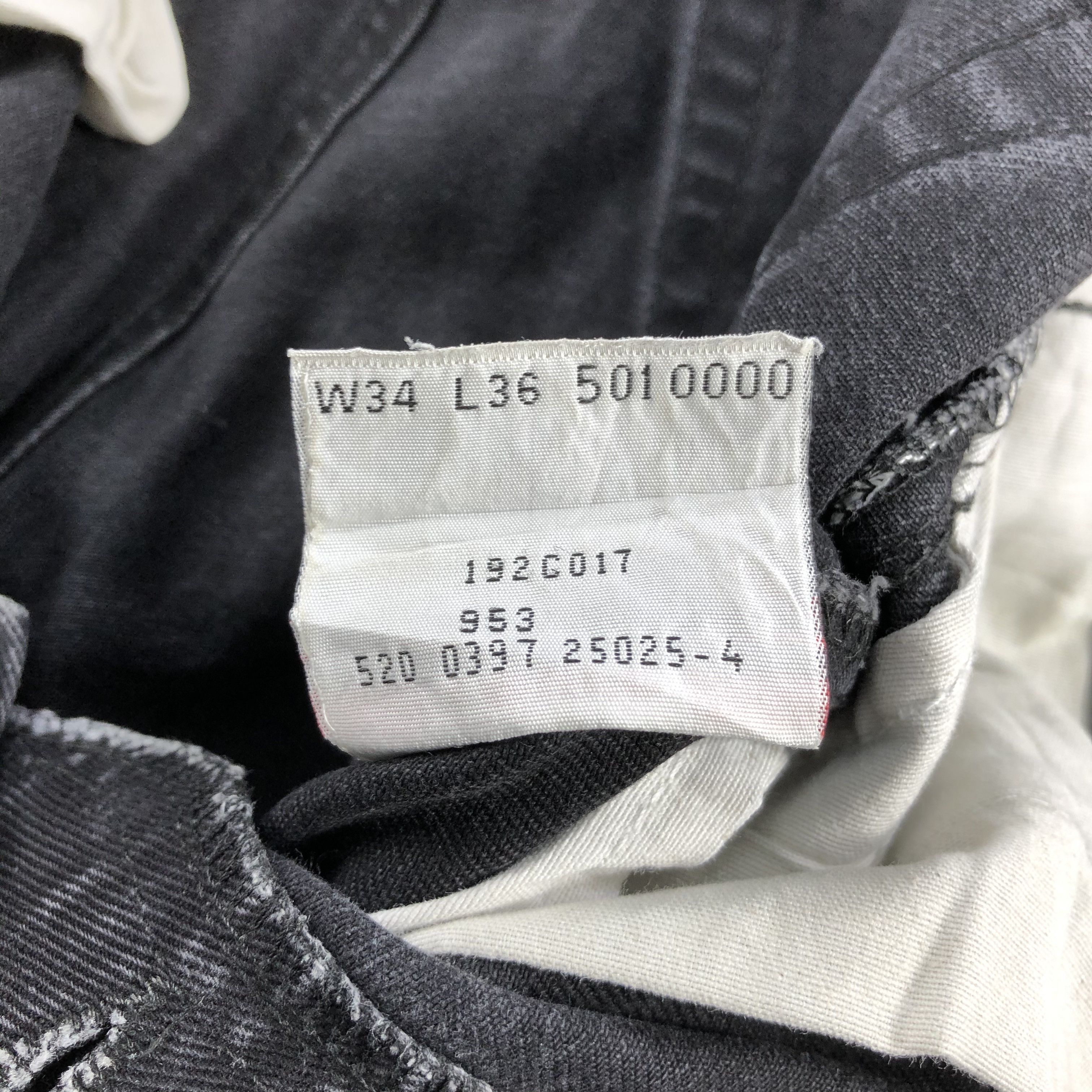 Levi's Vintage 90s Levis 501 Faded Black Jeans-JM2582 Size US 34 / EU 50 - 13 Thumbnail