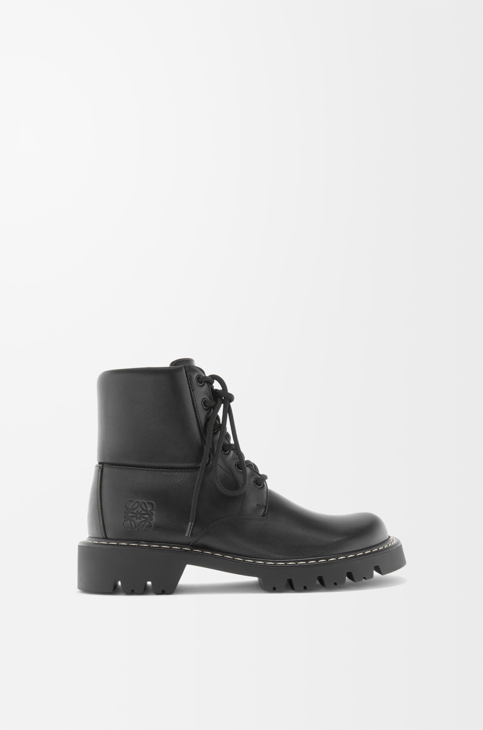 Loewe os11x0725 Sierra Leather Ankle Boots in Black Size US 9 / EU 42 - 1 Thumbnail