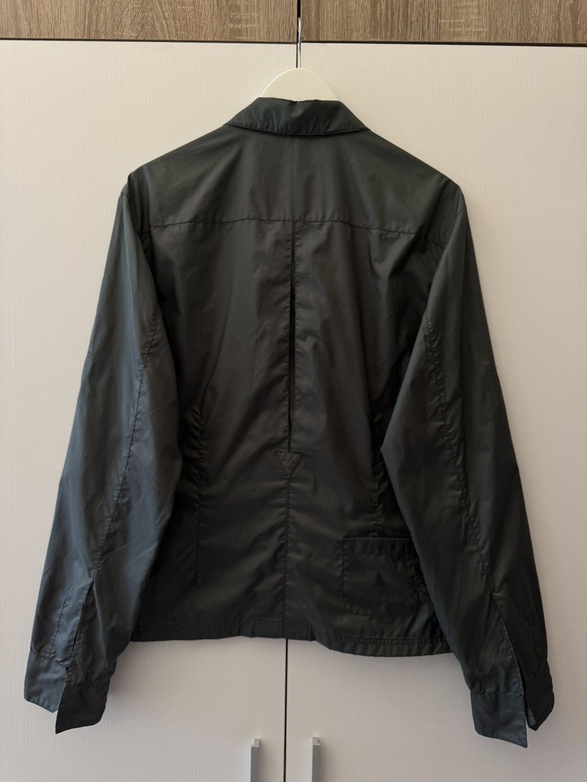 Prada Prada Nylon Green Jacket 2000s Zip Up Pocket Lightweight Size L / US 10 / IT 46 - 8 Thumbnail