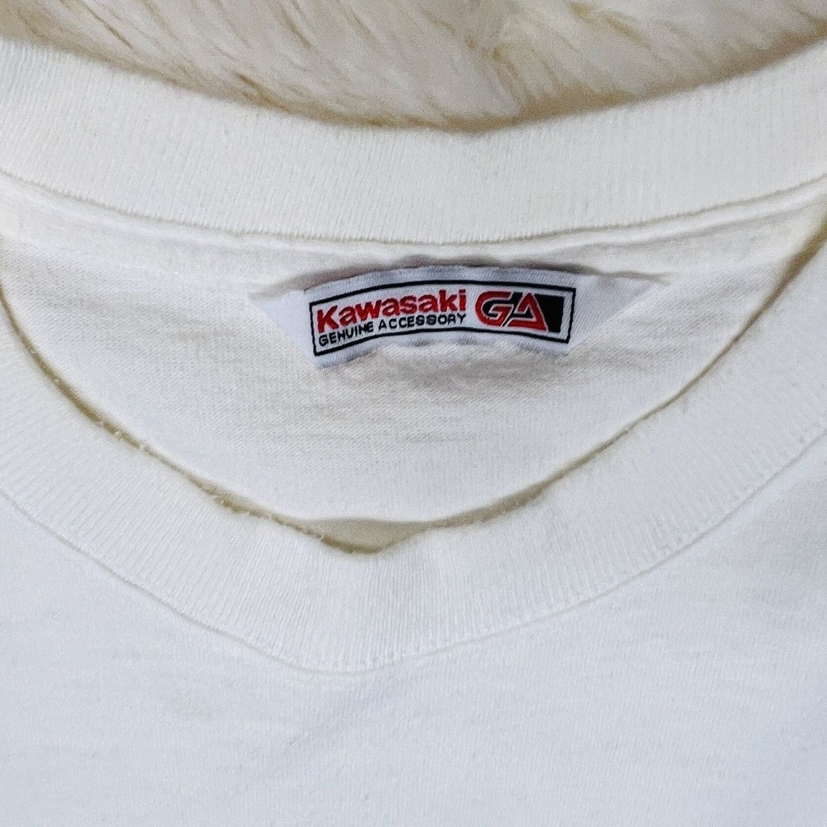 Japanese Brand × Vintage Vintage 90s NINJA Motorcycle T-Shirt - KAWASAKI Racing Size US XL / EU 56 / 4 - 5 Thumbnail
