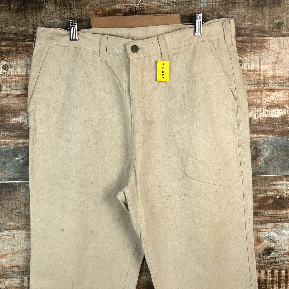 Wrangler DL Wrangler Vintage Beige Casual Pants #C1237 Size US 36 / EU 52 - 4 Thumbnail