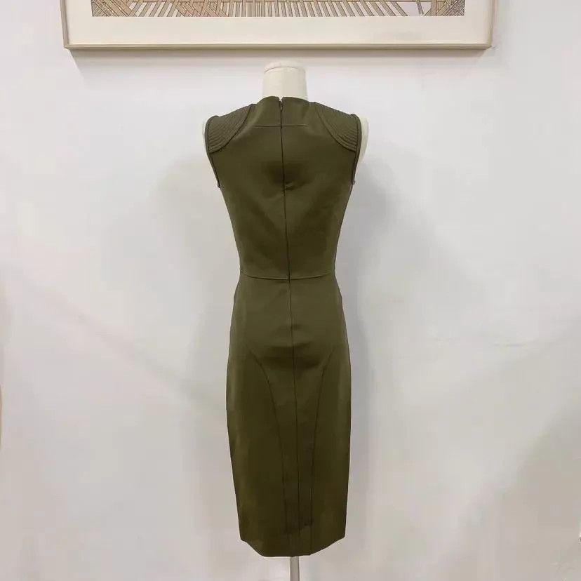 Givenchy Givenchy military green sleeveless dress 36 Size XS / US 0-2 / IT 36-38 - 2 Thumbnail