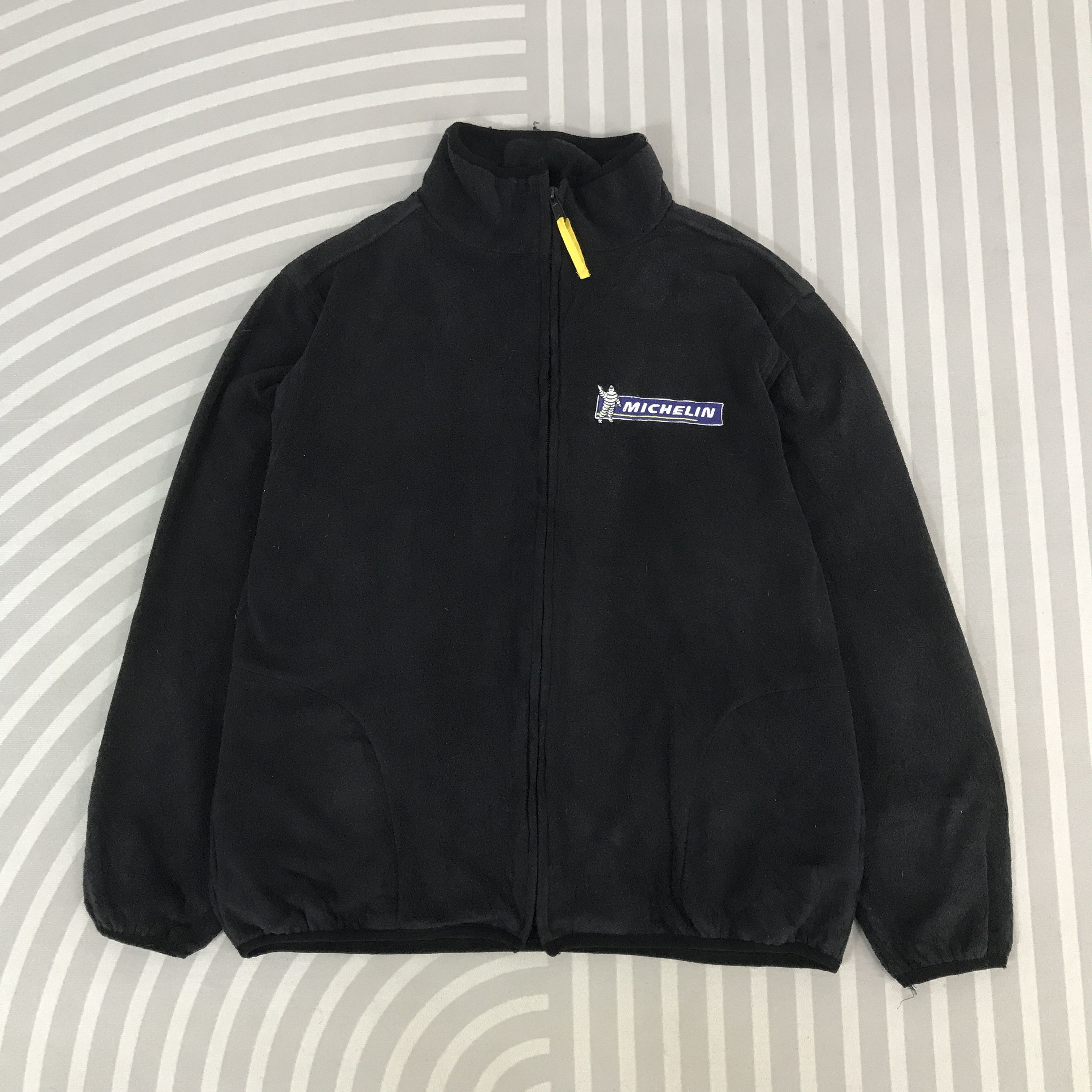 Japanese Brand Vintage Michelin tyre fleece racing team Jacket Size US L / EU 52-54 / 3 - 1 Thumbnail