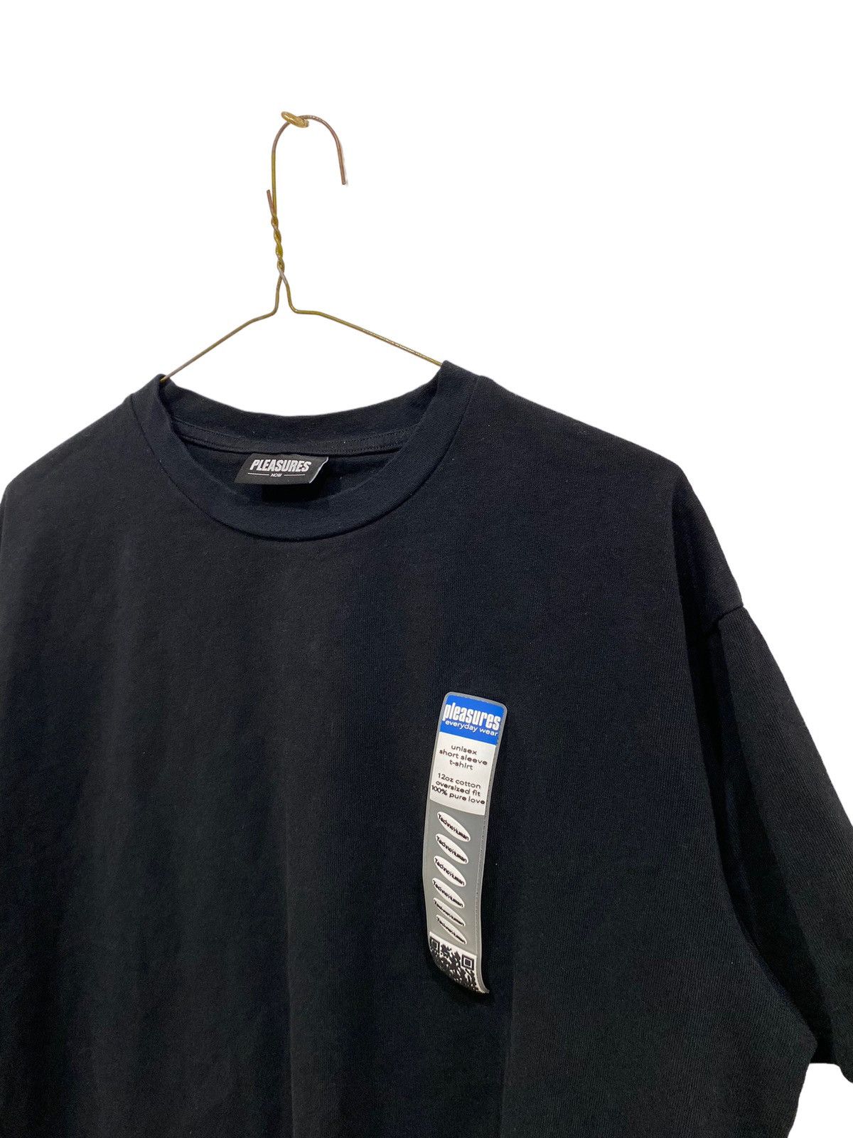 Pleasures Pleasures Techno-human tag Boxy Black T Shirt Size US L / EU 52-54 / 3 - 3 Thumbnail