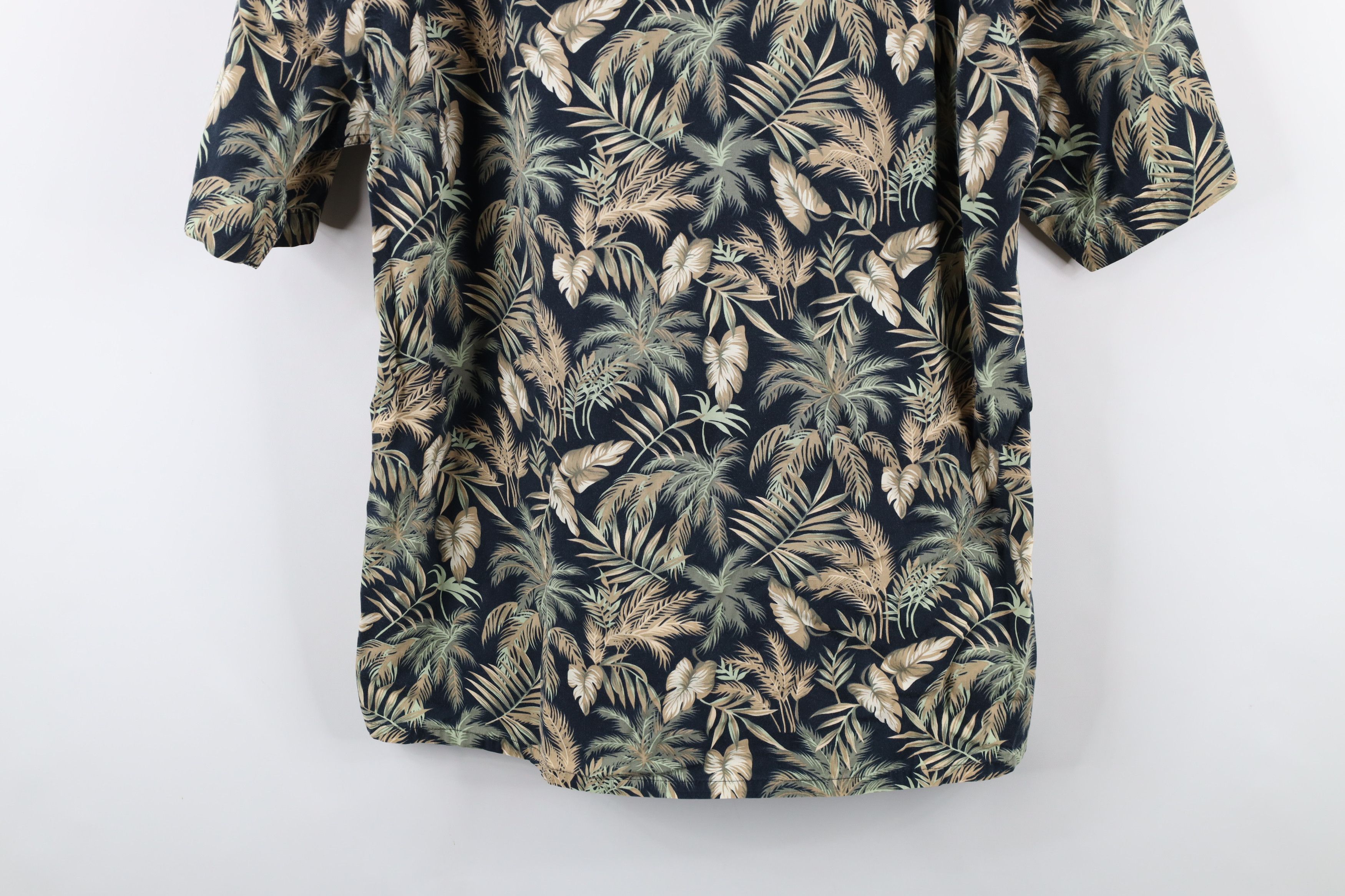Pierre Cardin × Vintage Vtg 90s Pierre Cardin Palm Tree All Over Print Button Shirt Size US M / EU 48-50 / 2 - 9 Thumbnail