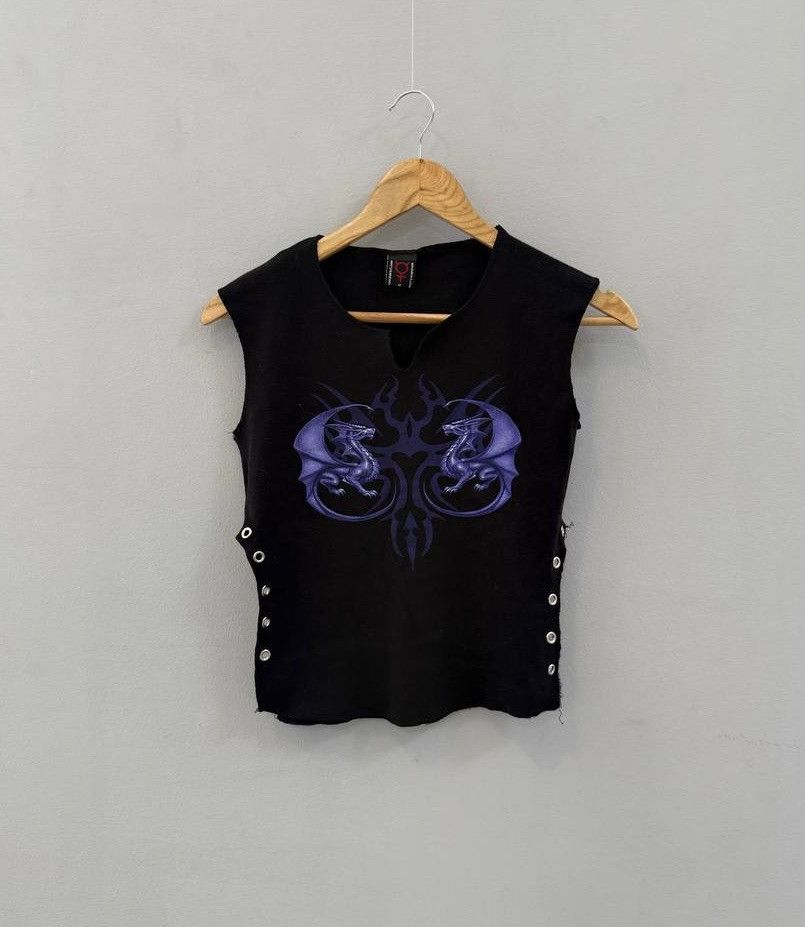 Vintage Y2K Spiral Vintage Gothic Distressed Tank tops Size M / US 6-8 / IT 42-44 - 1 Thumbnail