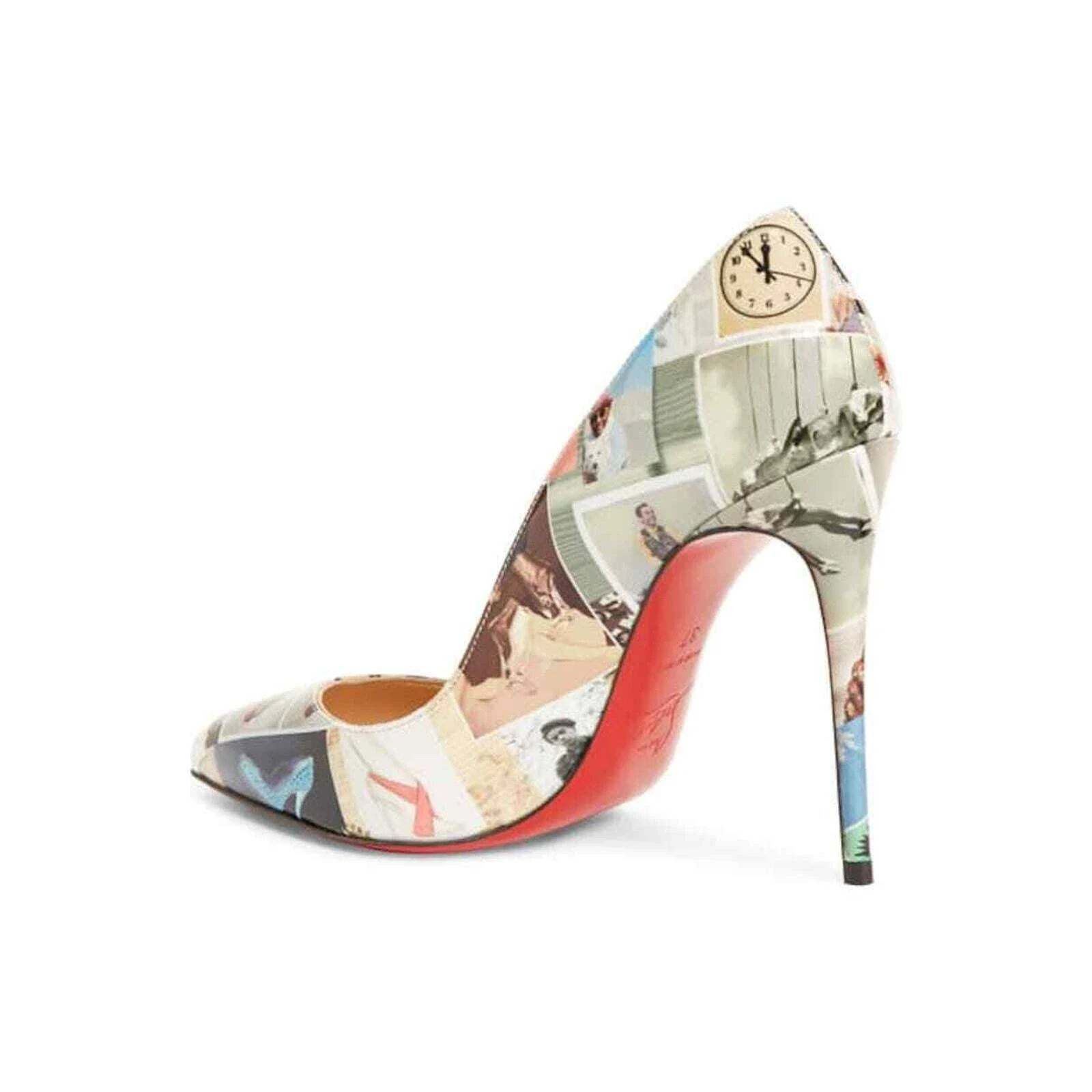 Christian Louboutin Christian Louboutin Pigalle Follies 100 Patent Collage Size US 7.5 / IT 37.5 - 8 Thumbnail