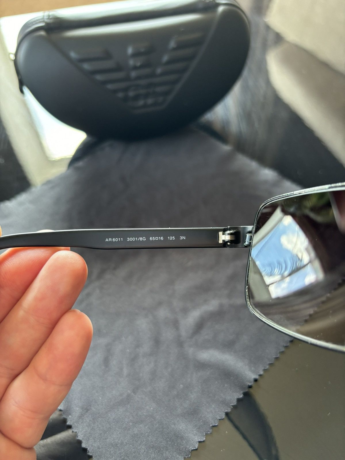 Emporio Armani × Giorgio Armani × Vintage Giorgio Armani AR 6011 3001/8G Aviator Sunglasses Size ONE SIZE - 8 Thumbnail