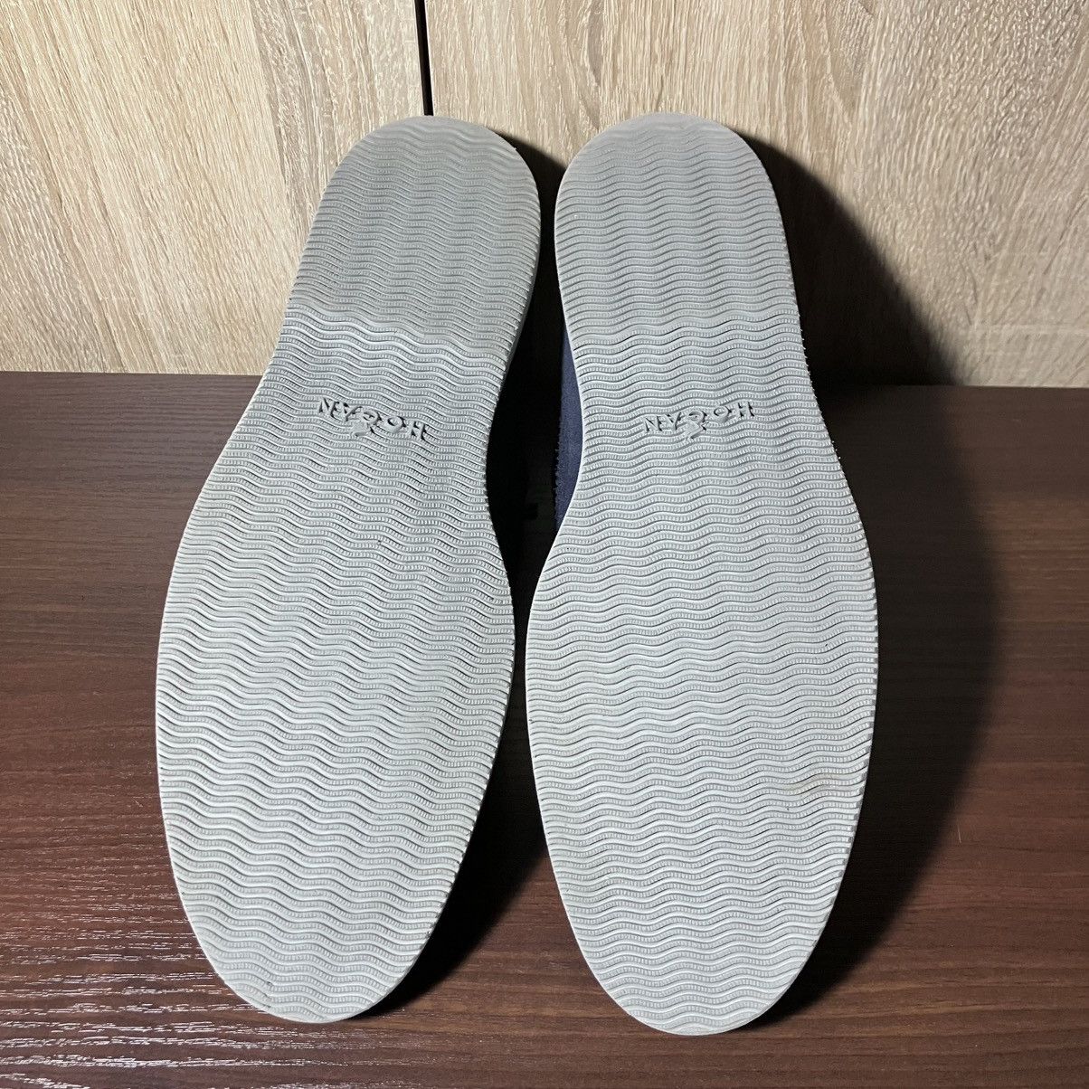 HOGAN Club Brogue Derby Suede Leather Shoes UK8.5 US10.5