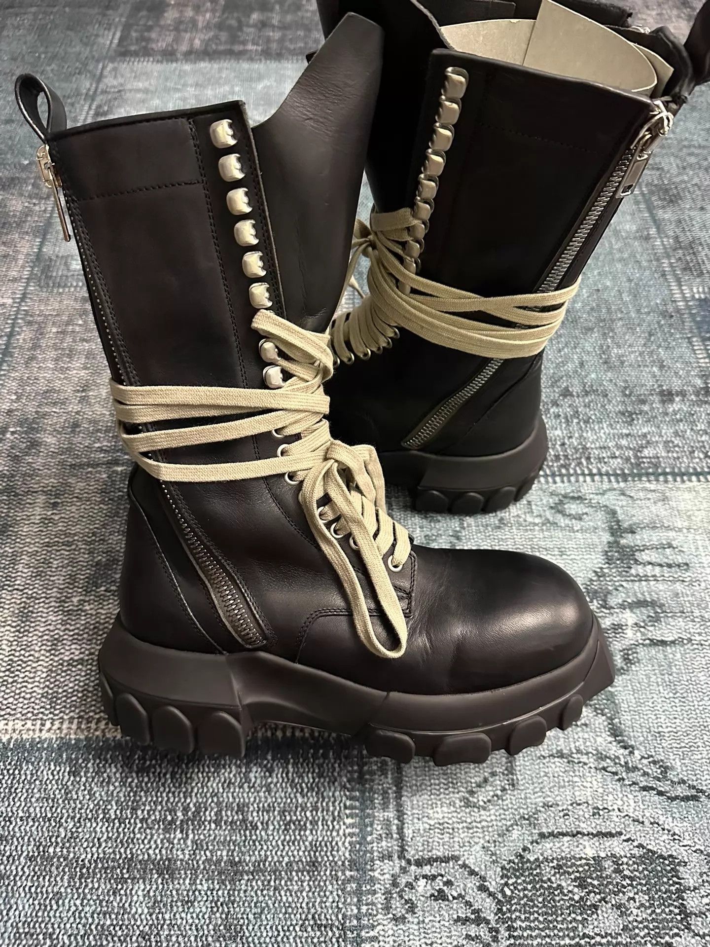 Rick Owens Rick Owens Octopus Strap Boot EUR 39 Leg-Lengthening Size US 8.5 / IT 38.5 - 4 Thumbnail