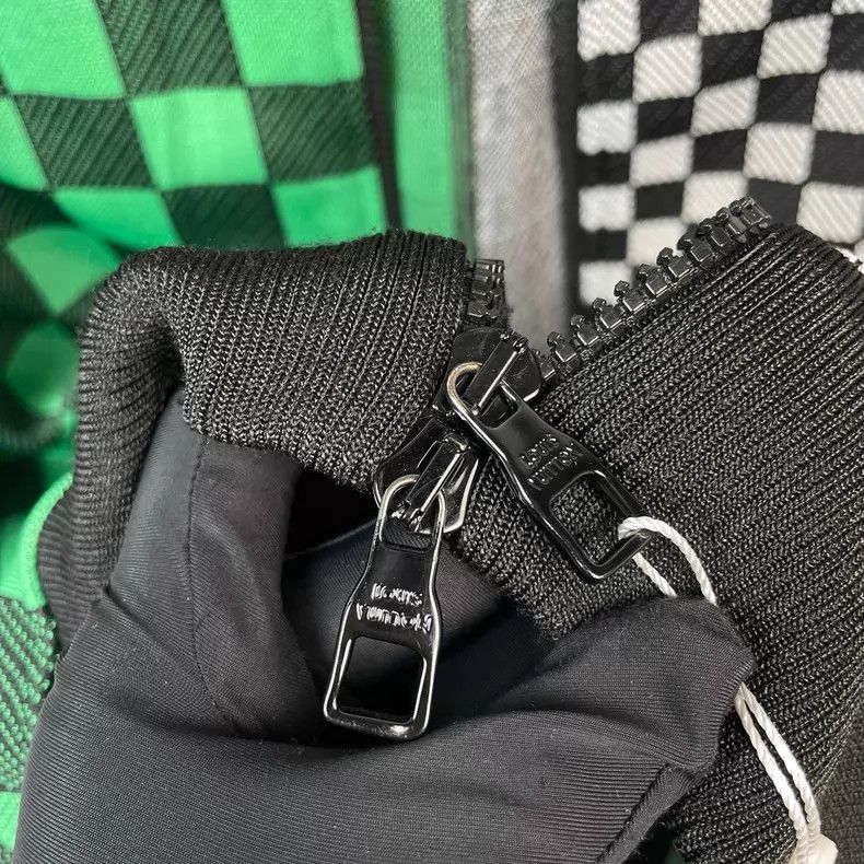 Louis Vuitton Louis Vuitton Grey-green checkerboard paneled jacket Size US M / EU 48-50 / 2 - 5 Thumbnail
