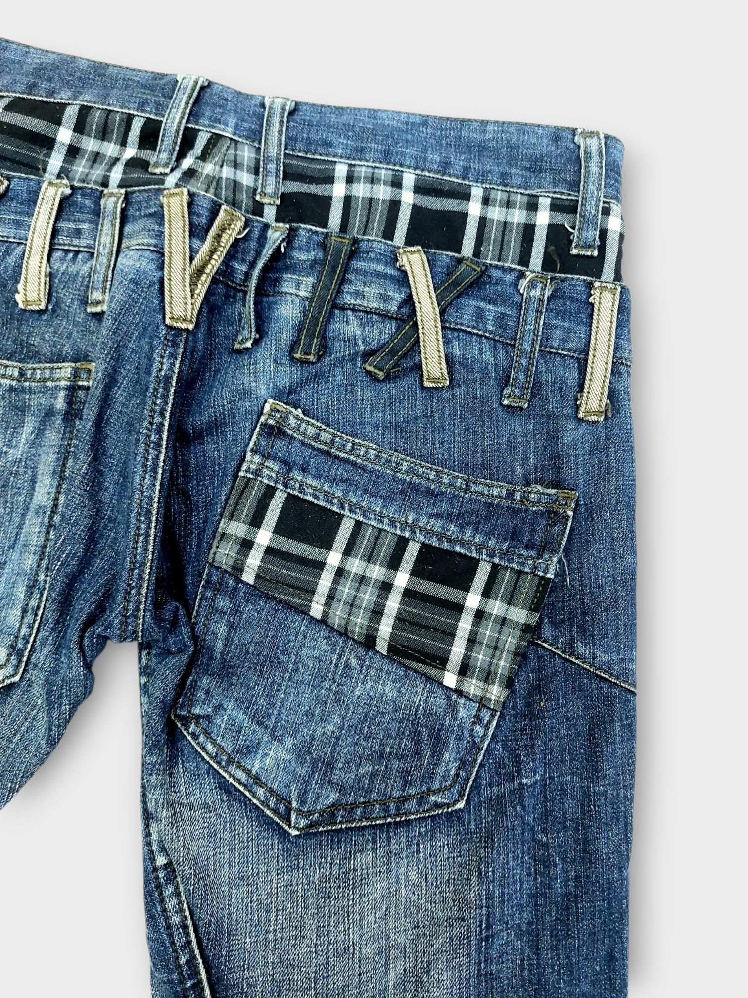 Vintage Nylaus Y2k Double Waist Vintage Denim Size US 30 / EU 46 - 14 Thumbnail