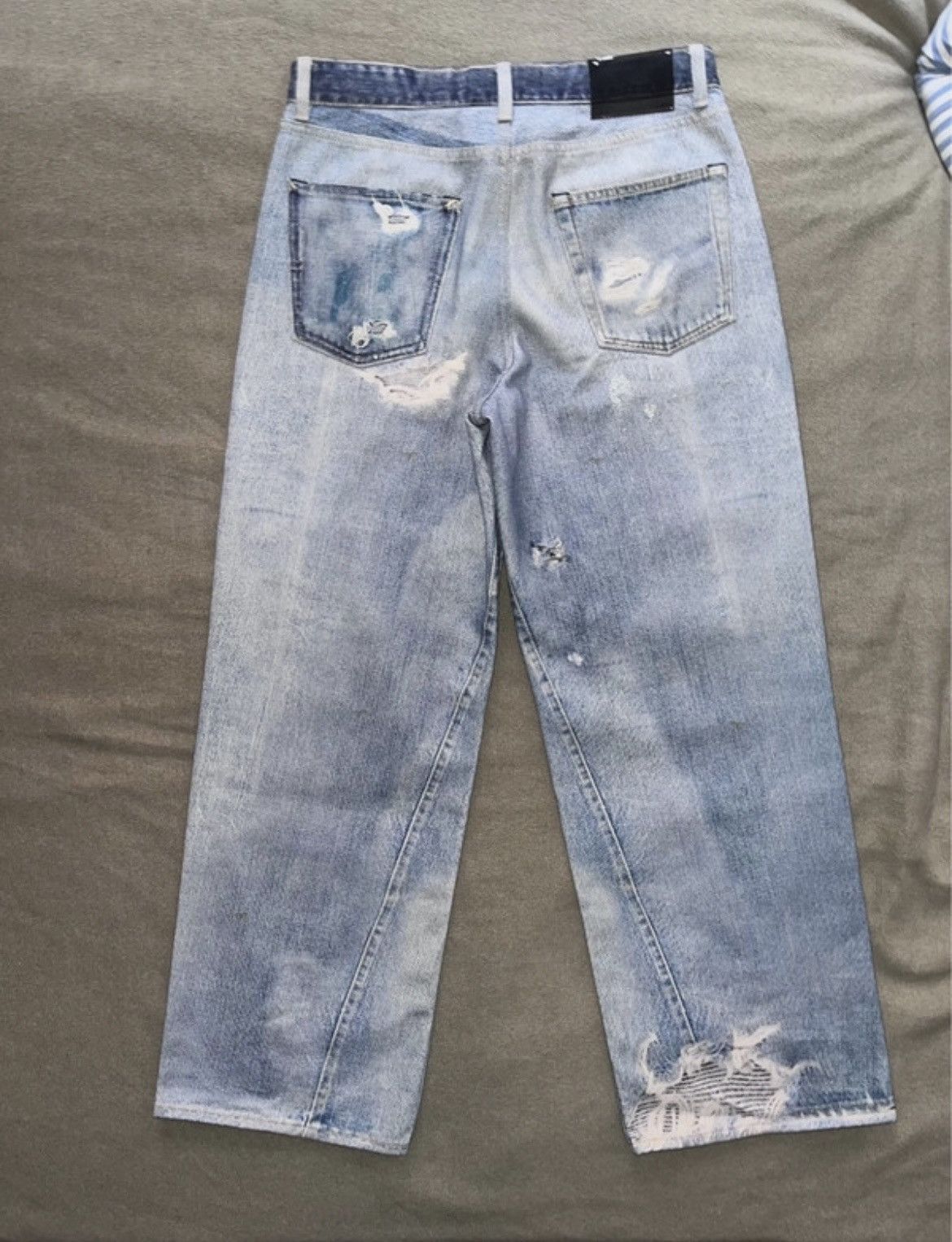 Our Legacy Our Legacy trompe l'oeil jeans Size US 30 / EU 46 - 2 Thumbnail