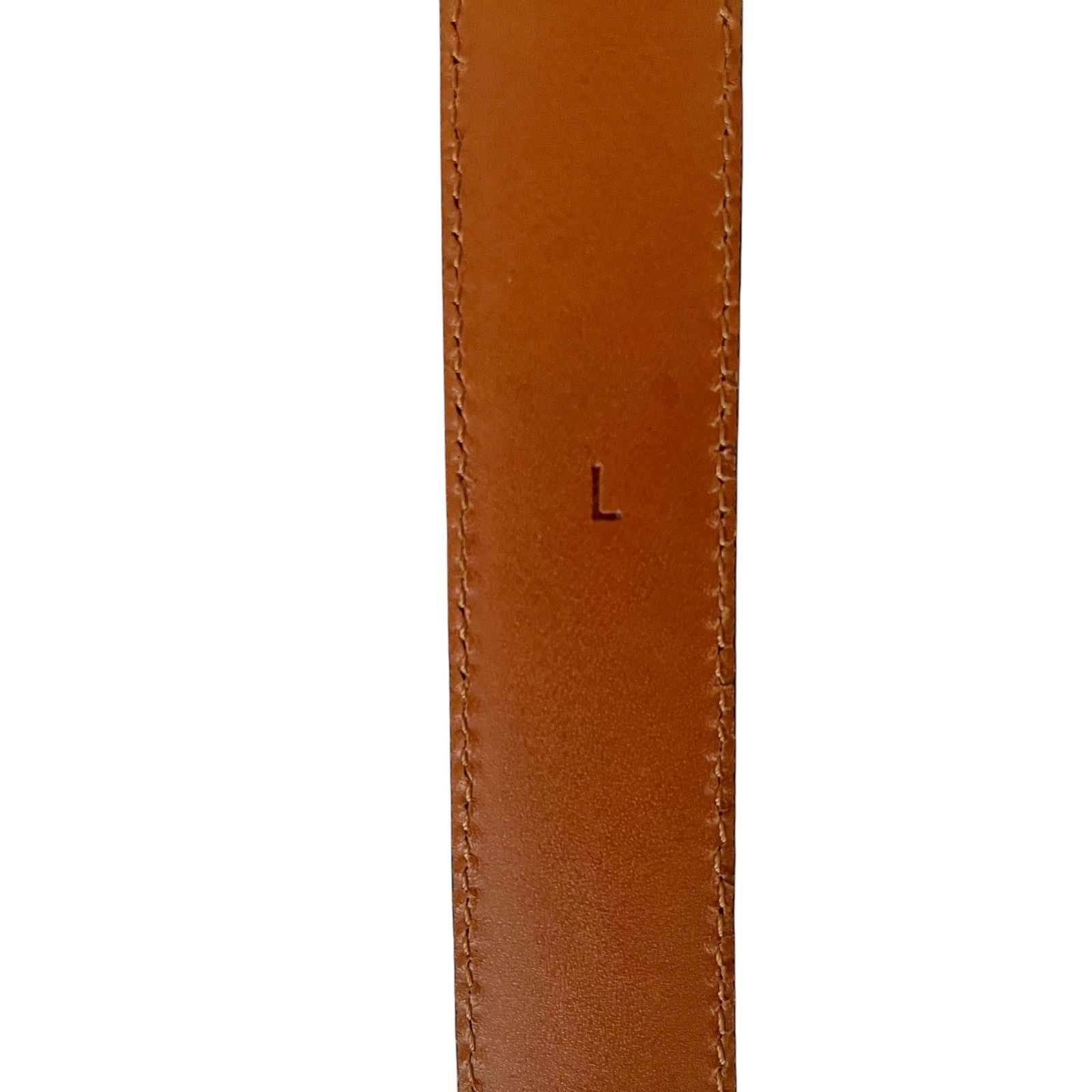 Ralph Lauren Ralph Lauren Art Deco Monogram Buckle Black Leather Belt Size ONE SIZE - 6 Thumbnail