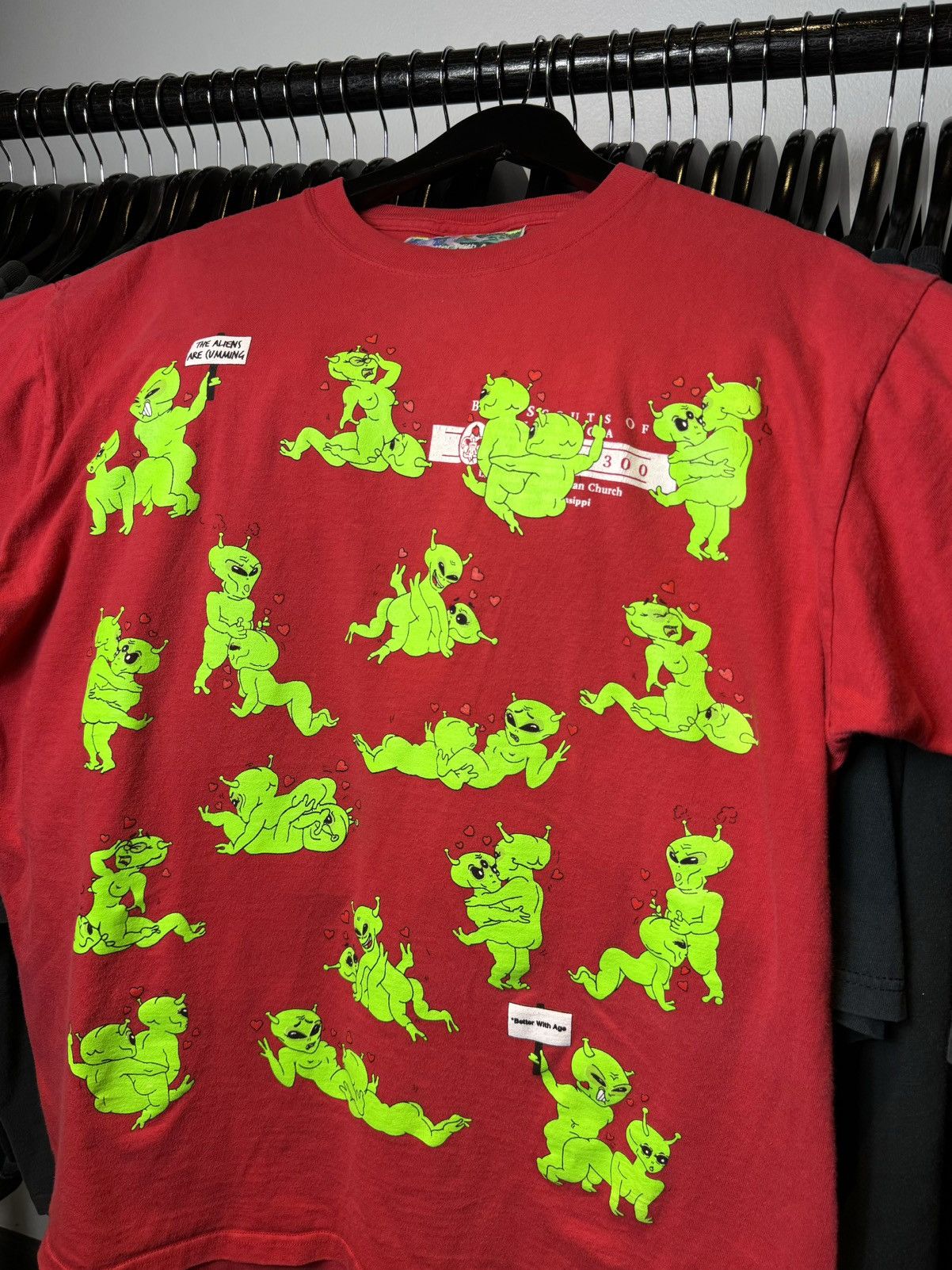 Better With Age Better With Age Alien Red Tee - Large Size US L / EU 52-54 / 3 - 2 Thumbnail