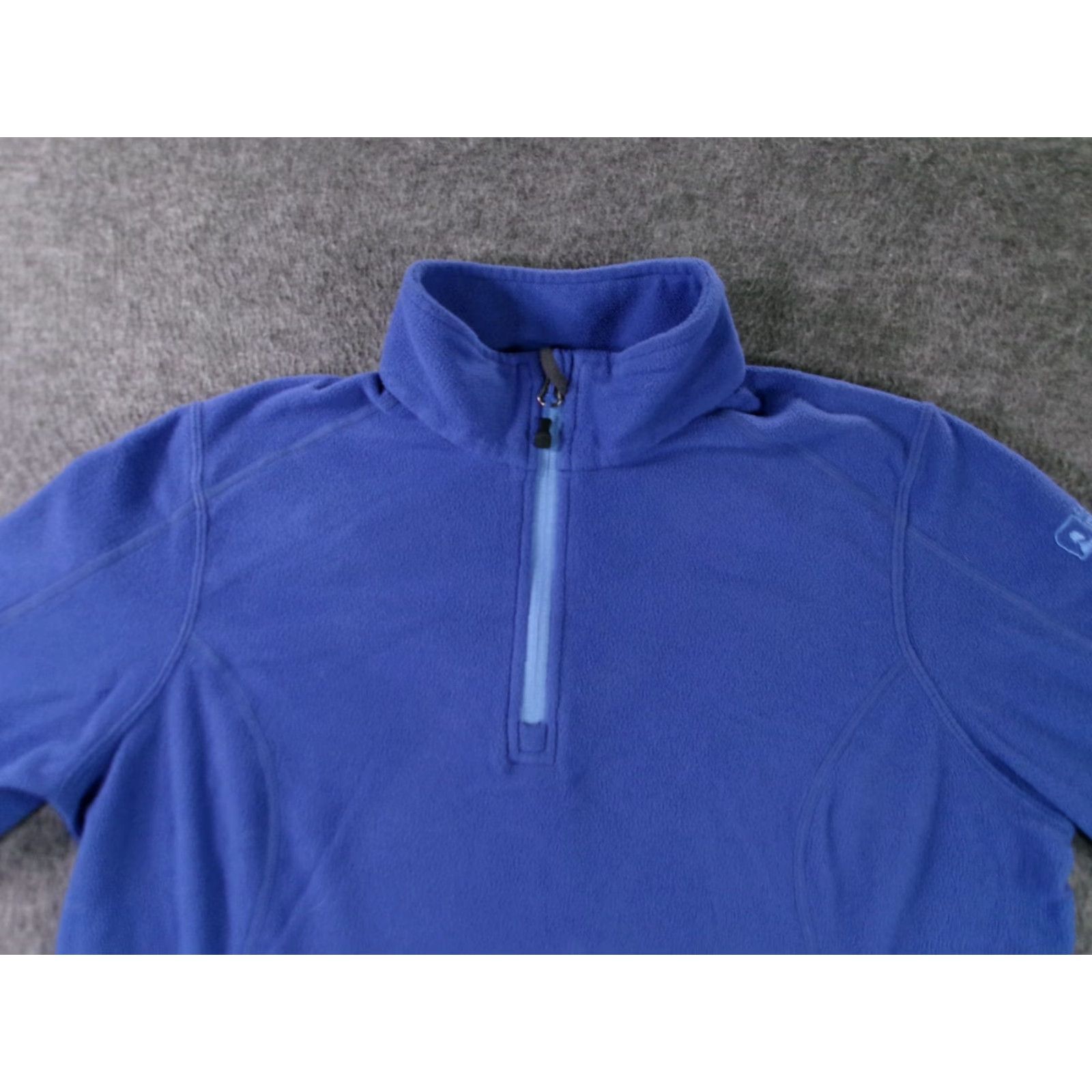 Eastern Mountain Sports Eastern Mountain Sports Women Medium Blue Fleece Polartec Quarter Zip Pullover Jacket Size M / US 6-8 / IT 42-44 - 2 Thumbnail