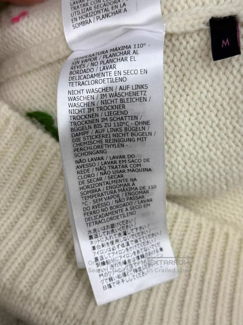 Gucci Gucci White heavy industry flower embroidery sweater Size M / US 6-8 / IT 42-44 - 7 Thumbnail
