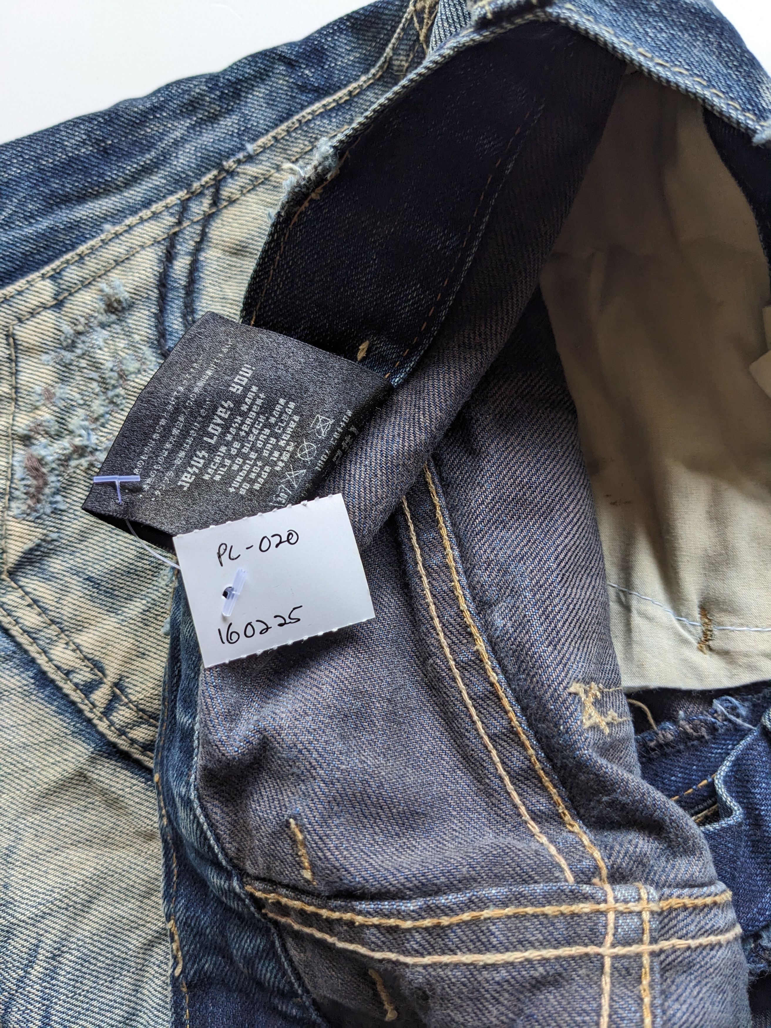 If Six Was Nine × Japanese Brand × Le Grande Bleu (L.G.B.) 2#1 Wrinkle design rusty jeans Size US 32 / EU 48 - 10 Thumbnail