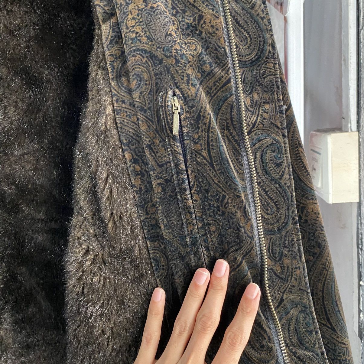 Pierre Balmain Vintage Pierre Balmain Brown Paisley Jacquard Bomber Jacket Size US L / EU 52-54 / 3 - 16 Thumbnail