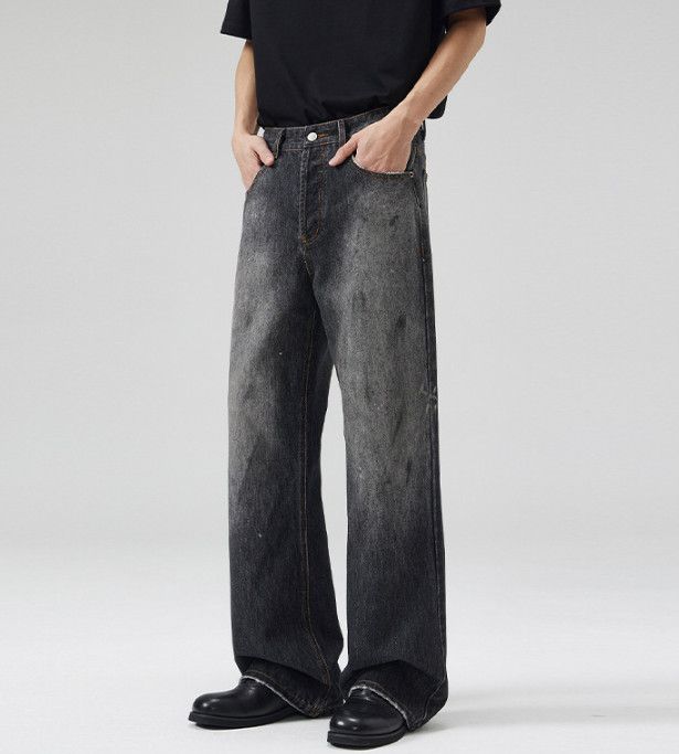Vintage High street vintage American baggy distressed flared jeans Size US 32 / EU 48 - 2 Thumbnail
