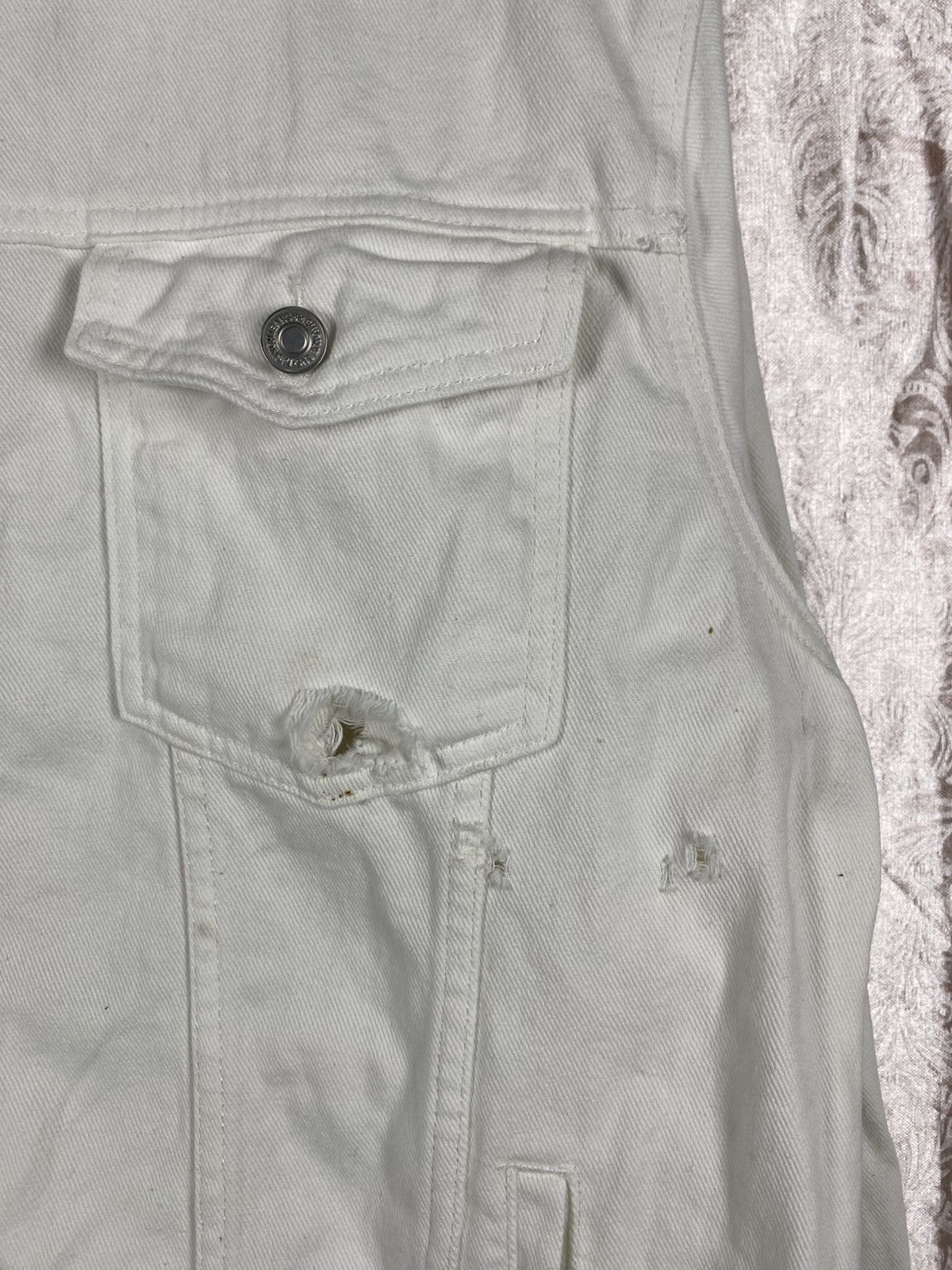 Vintage Designed Brothers N2 White Denim Jacket Vintage Workwear Size US XL / EU 56 / 4 - 6 Thumbnail