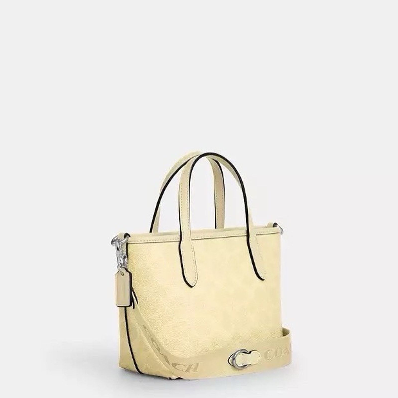 Coach NWT Coach City Mini Tote Bag CW032 Silver/Hay Size ONE SIZE - 14 Thumbnail